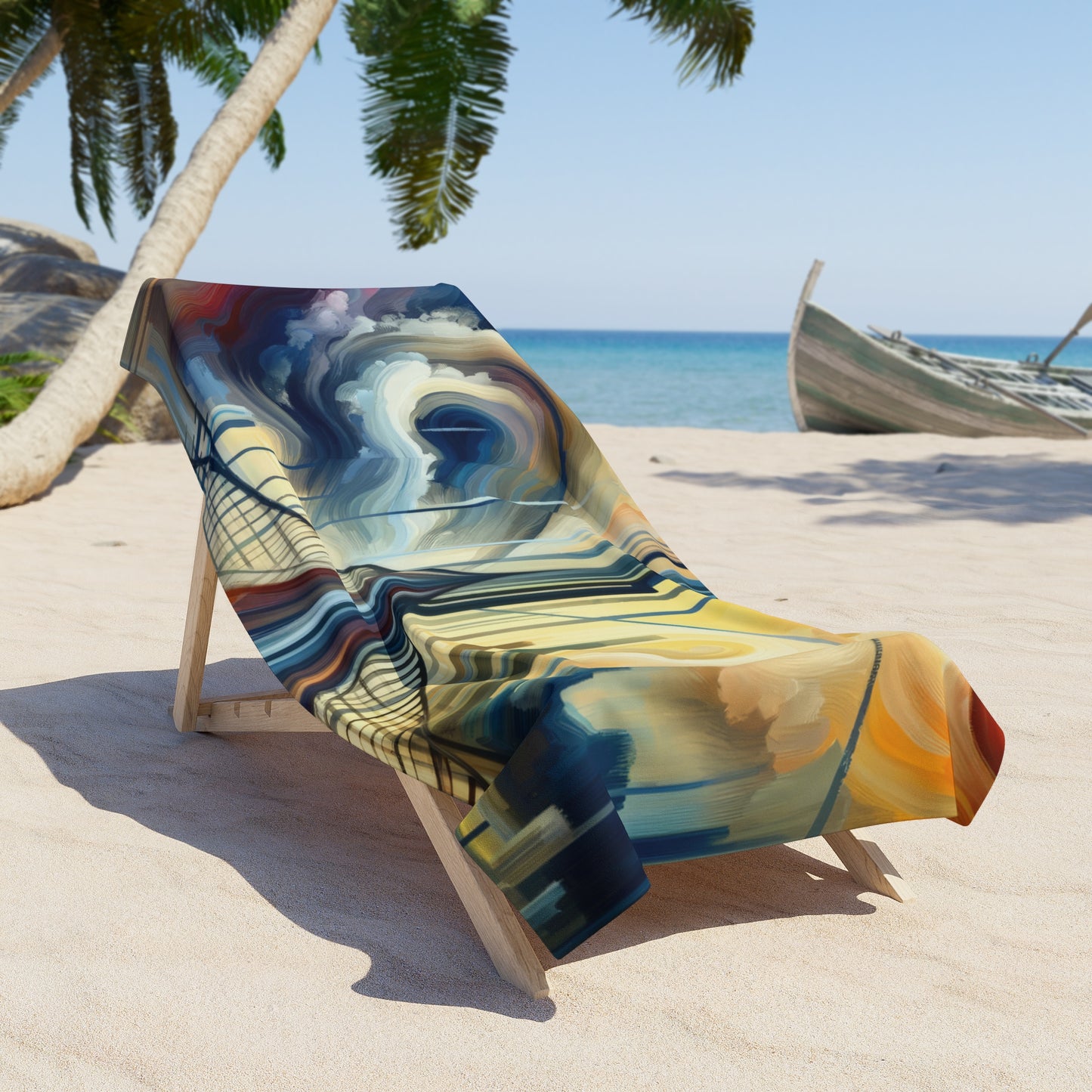 Conscious Bridge Tachism Beach Towel