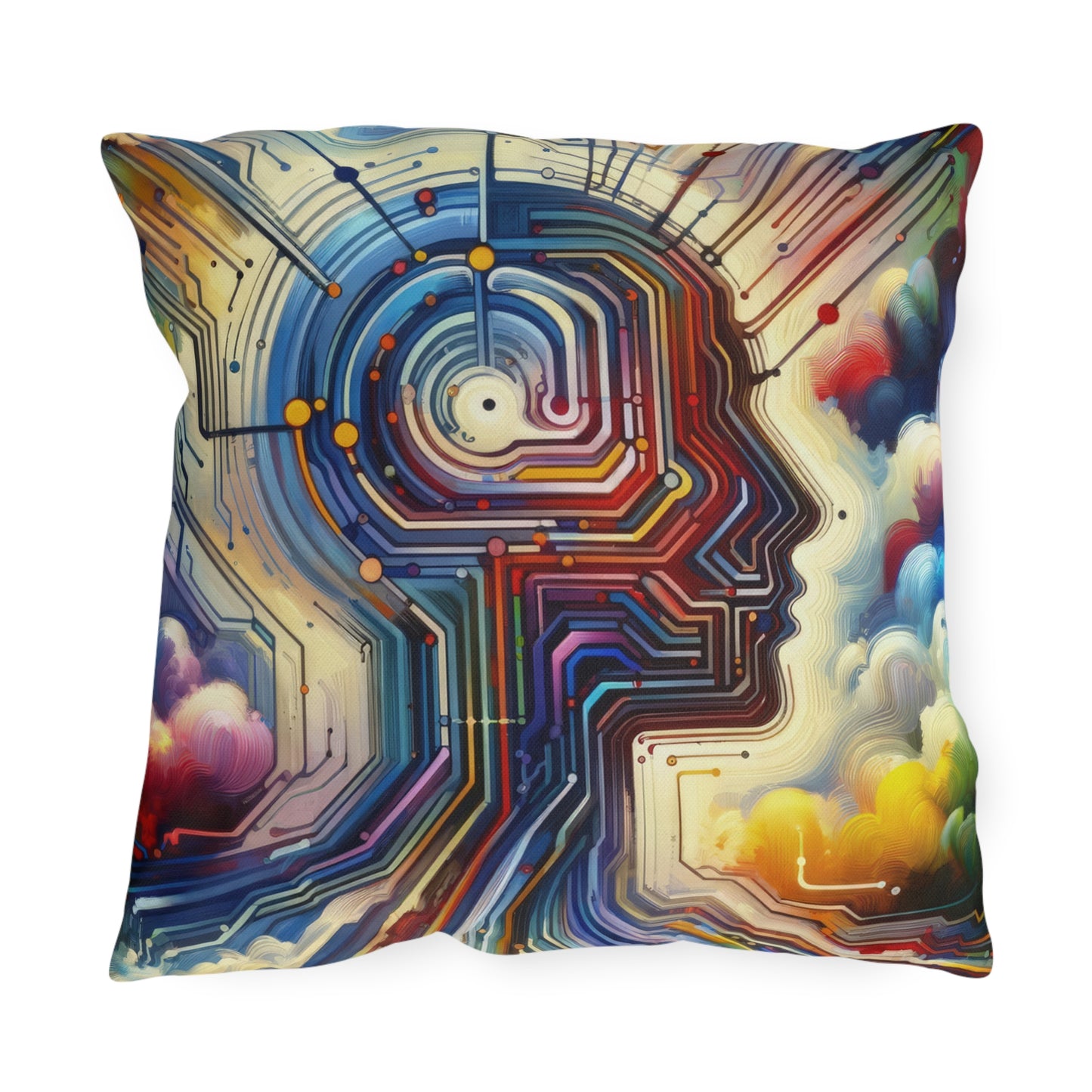Supportive Digital Empathy Outdoor Pillows