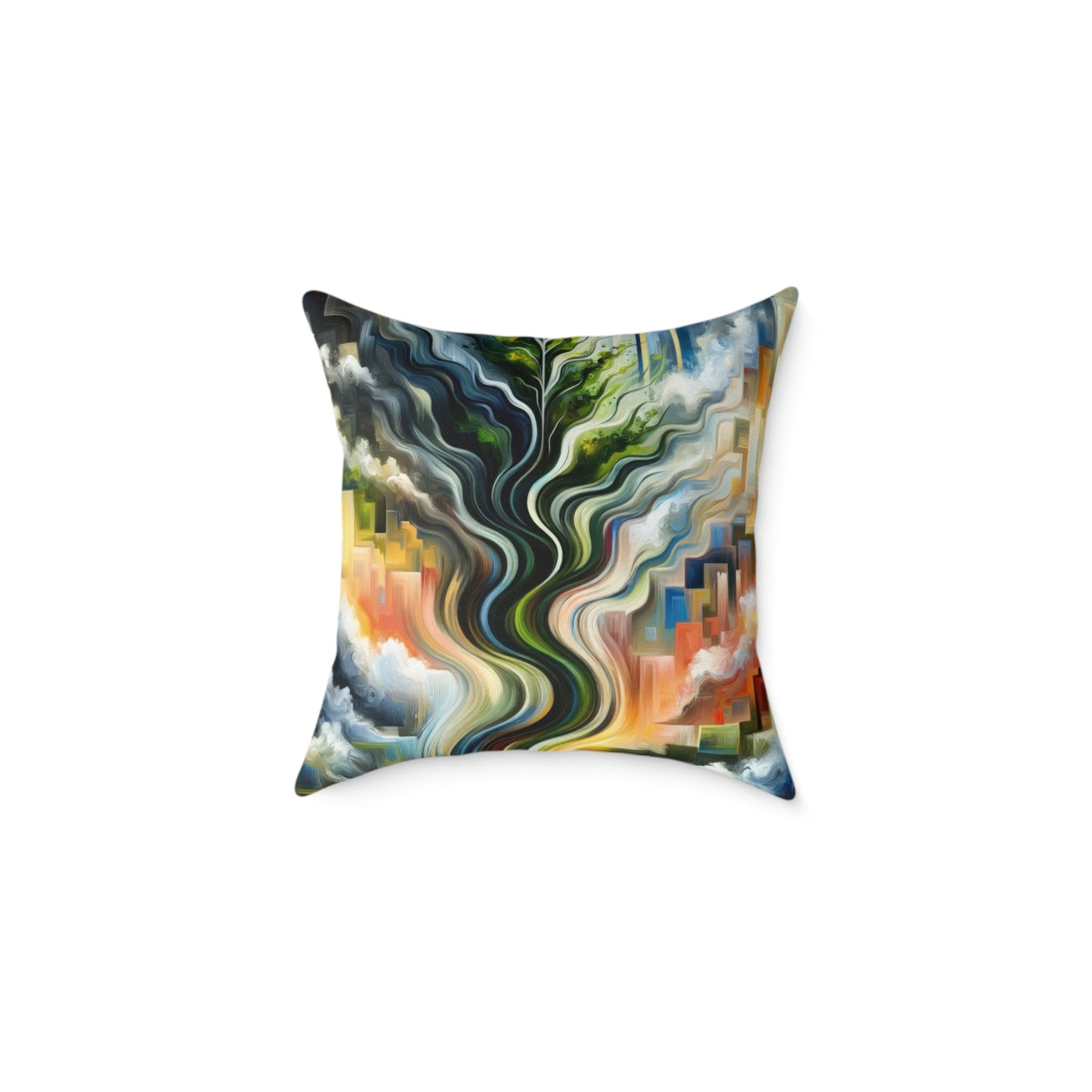 Eternal Digital Contrast Spun Polyester Pillow