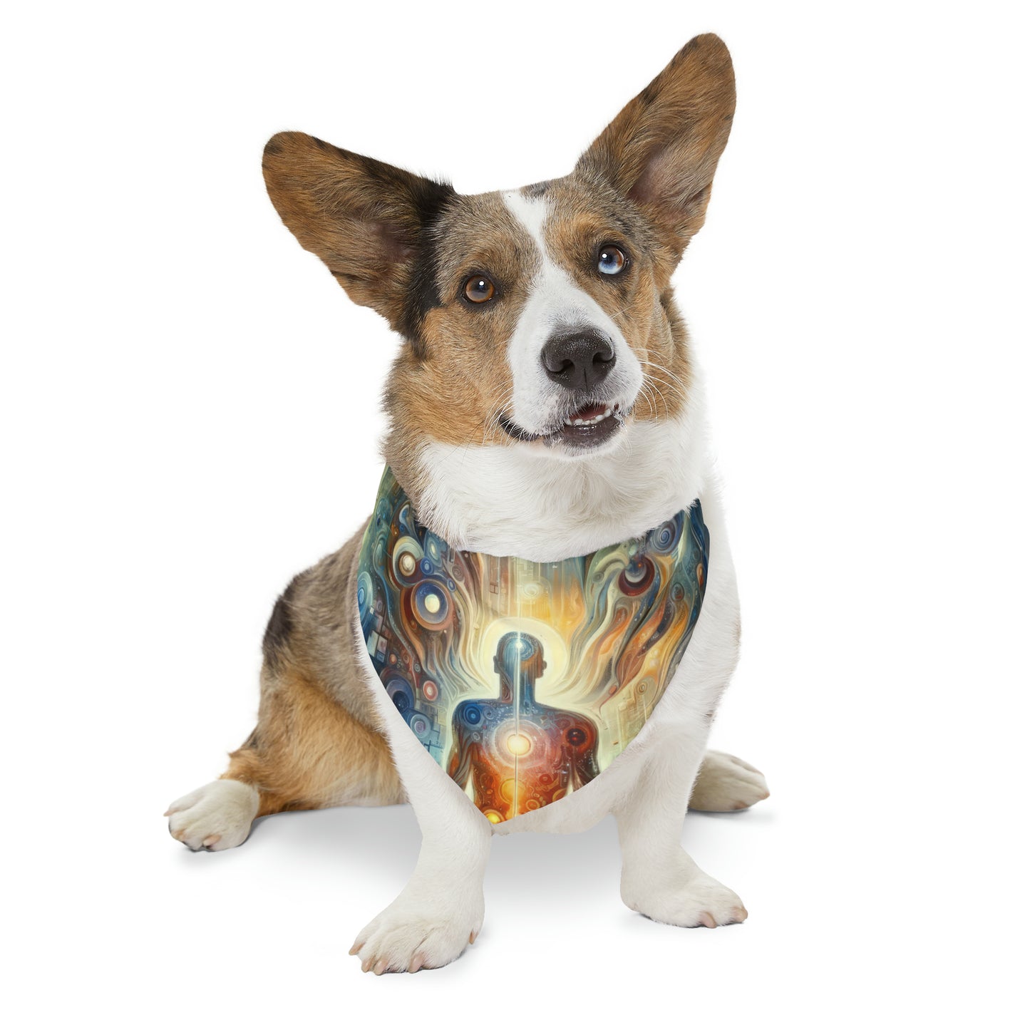 Technological Spiritual Synthesis Pet Bandana Collar