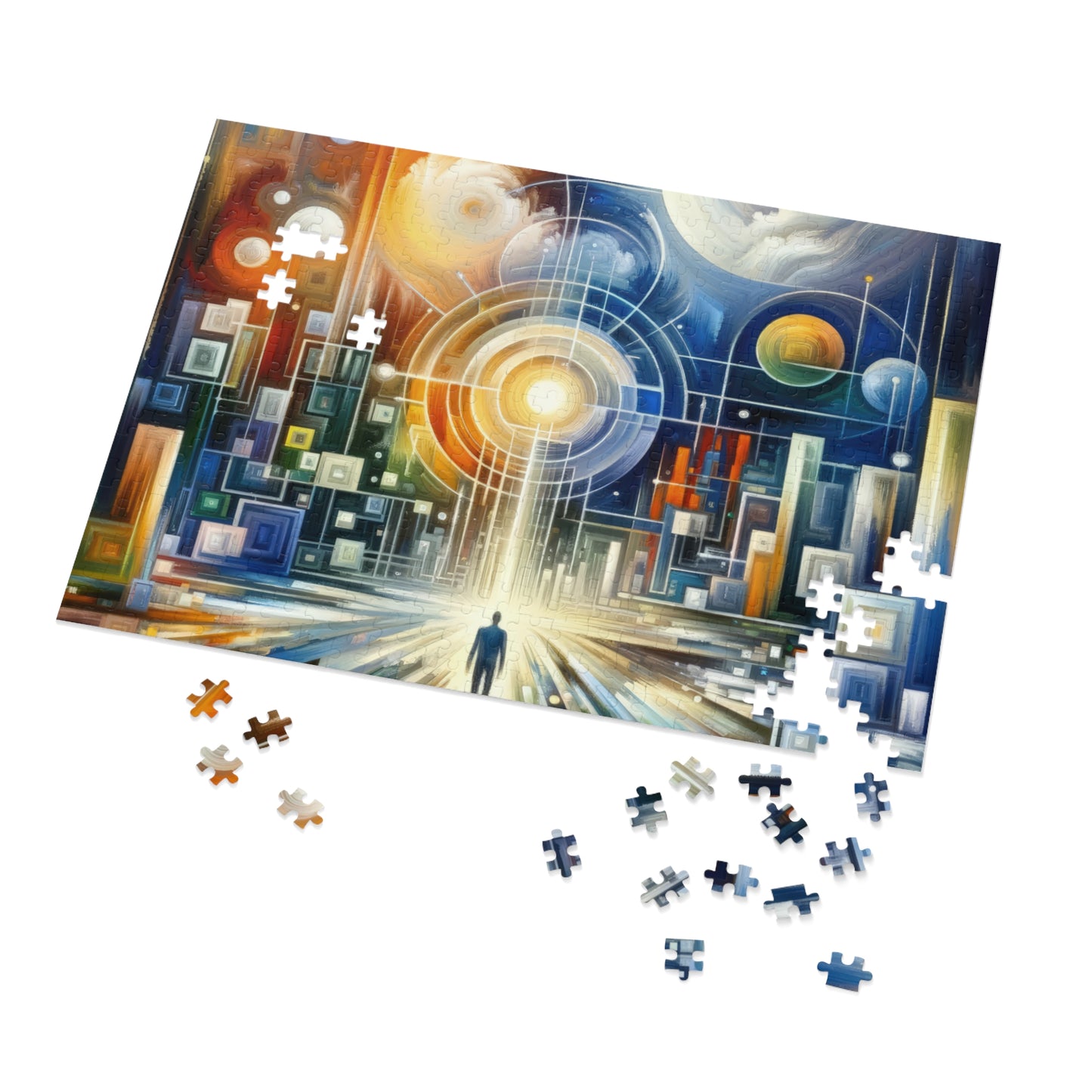 Mindful Megabyte Convergence Jigsaw Puzzle (30, 110, 252, 500,1000-Piece)