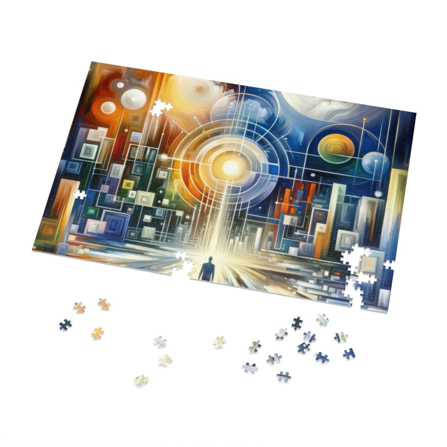 Mindful Megabyte Convergence Jigsaw Puzzle (30, 110, 252, 500,1000-Piece)