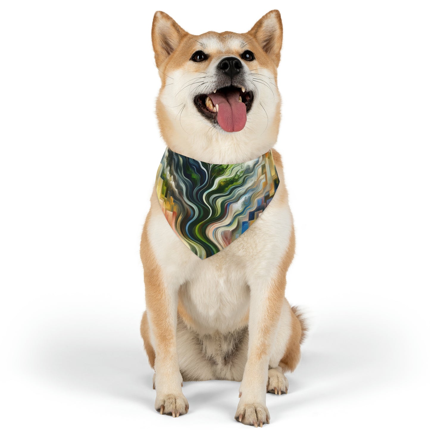 Eternal Digital Contrast Pet Bandana Collar