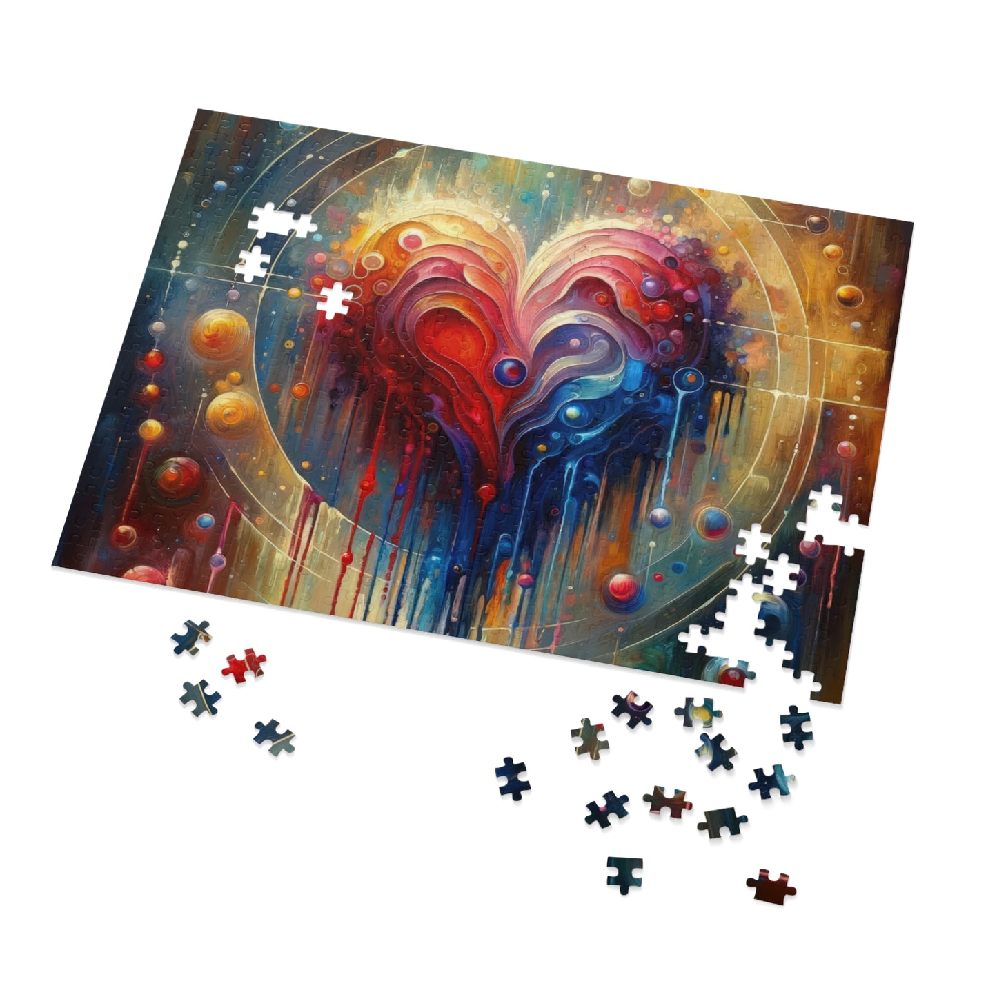 Unified Heart Reflections Jigsaw Puzzle (30, 110, 252, 500,1000-Piece)
