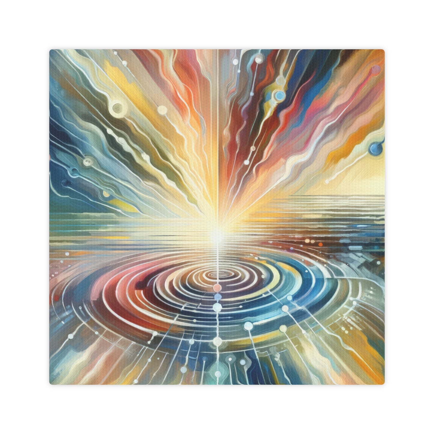 Rippling Community Dynamics Canvas Photo Tile