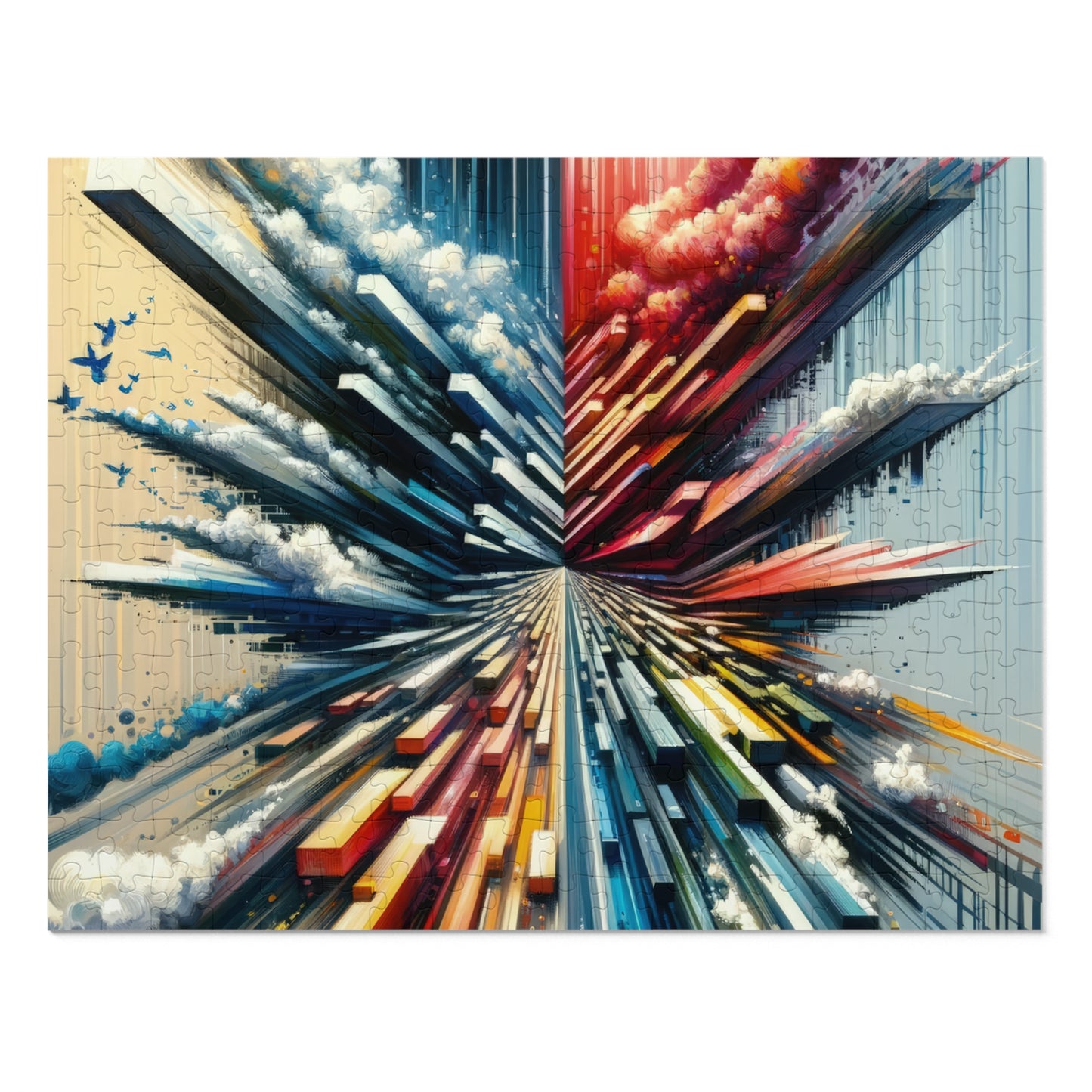 Rapid Perspective Shift Jigsaw Puzzle (30, 110, 252, 500,1000-Piece)