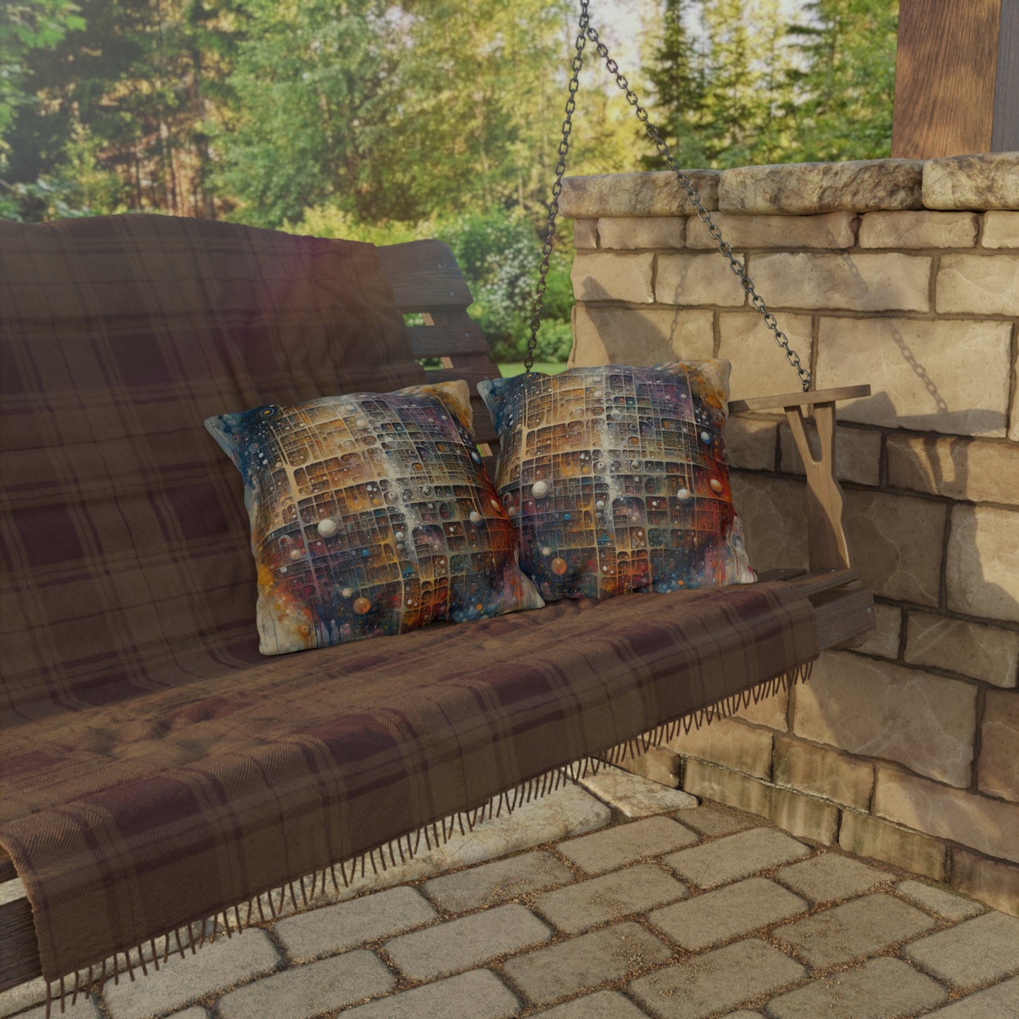 Integral Harmony Existence Outdoor Pillows
