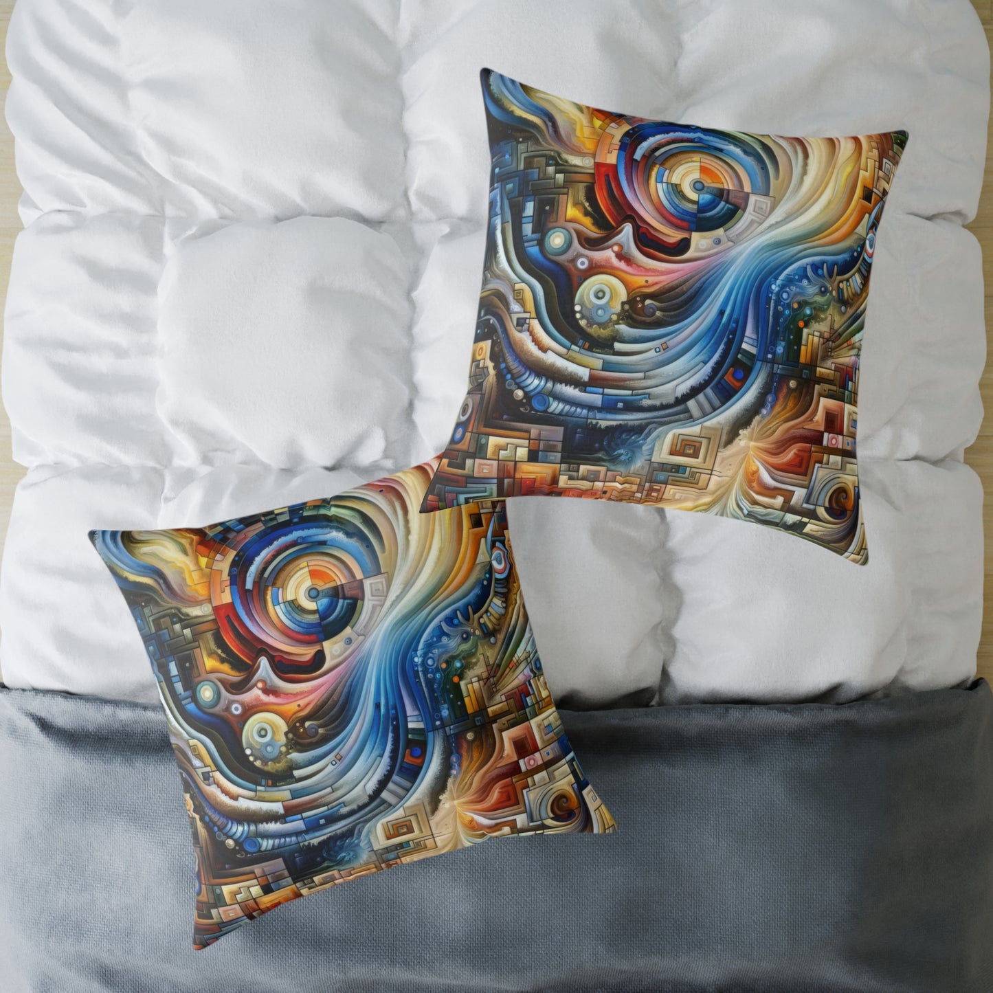 Awakening Spiral Empowerment Spun Polyester Pillow