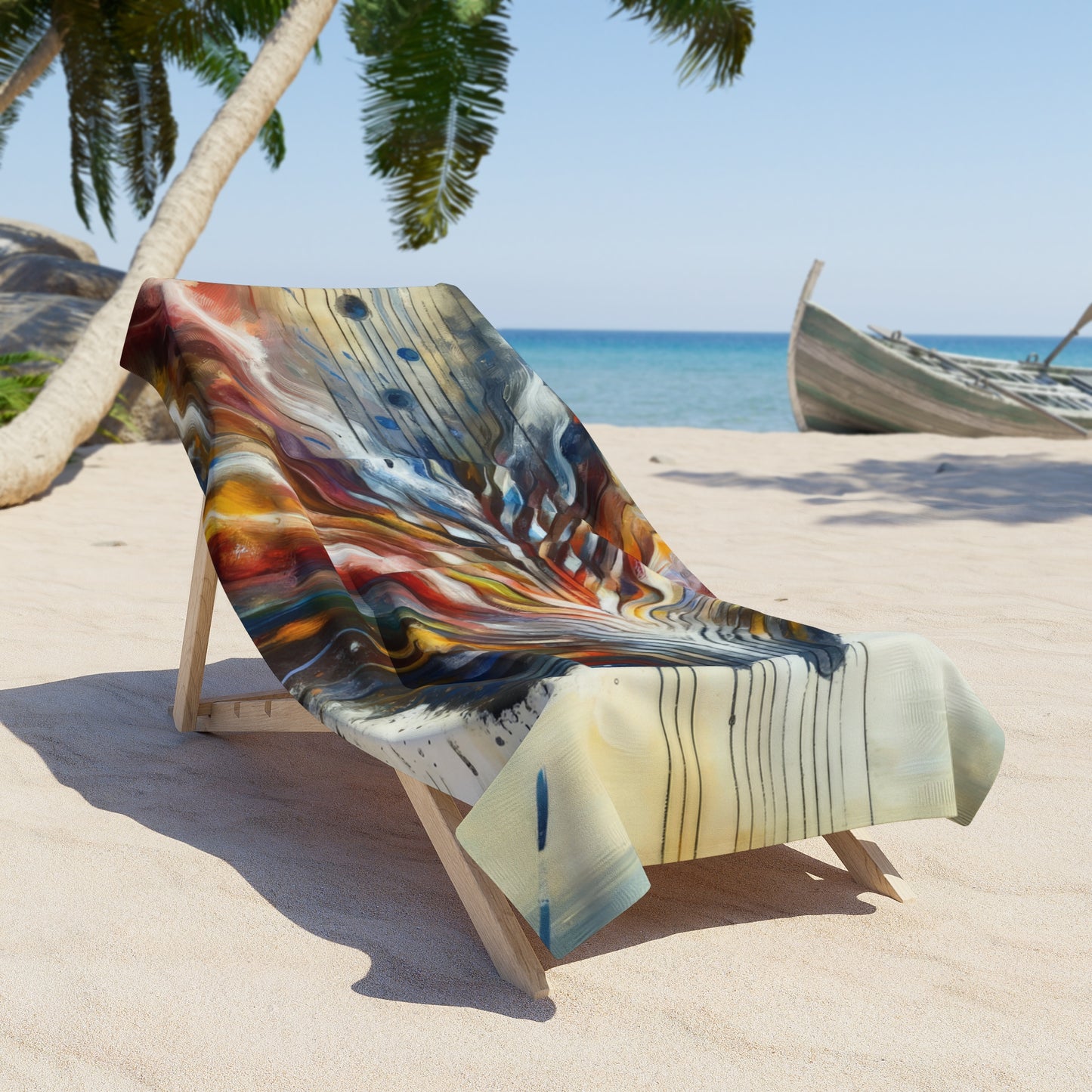 Empathetic Awakening Dynamic Beach Towel