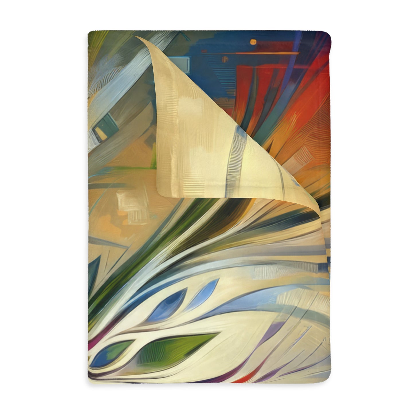 Pruning Distraction Tachism Velveteen Microfiber Blanket (Two-sided print)