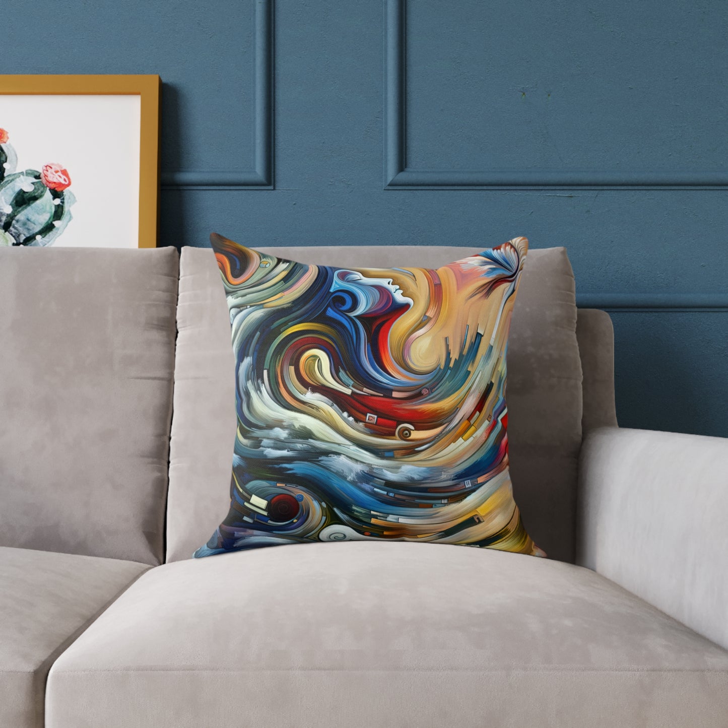 Gratitude Melodic Transformation Spun Polyester Pillow