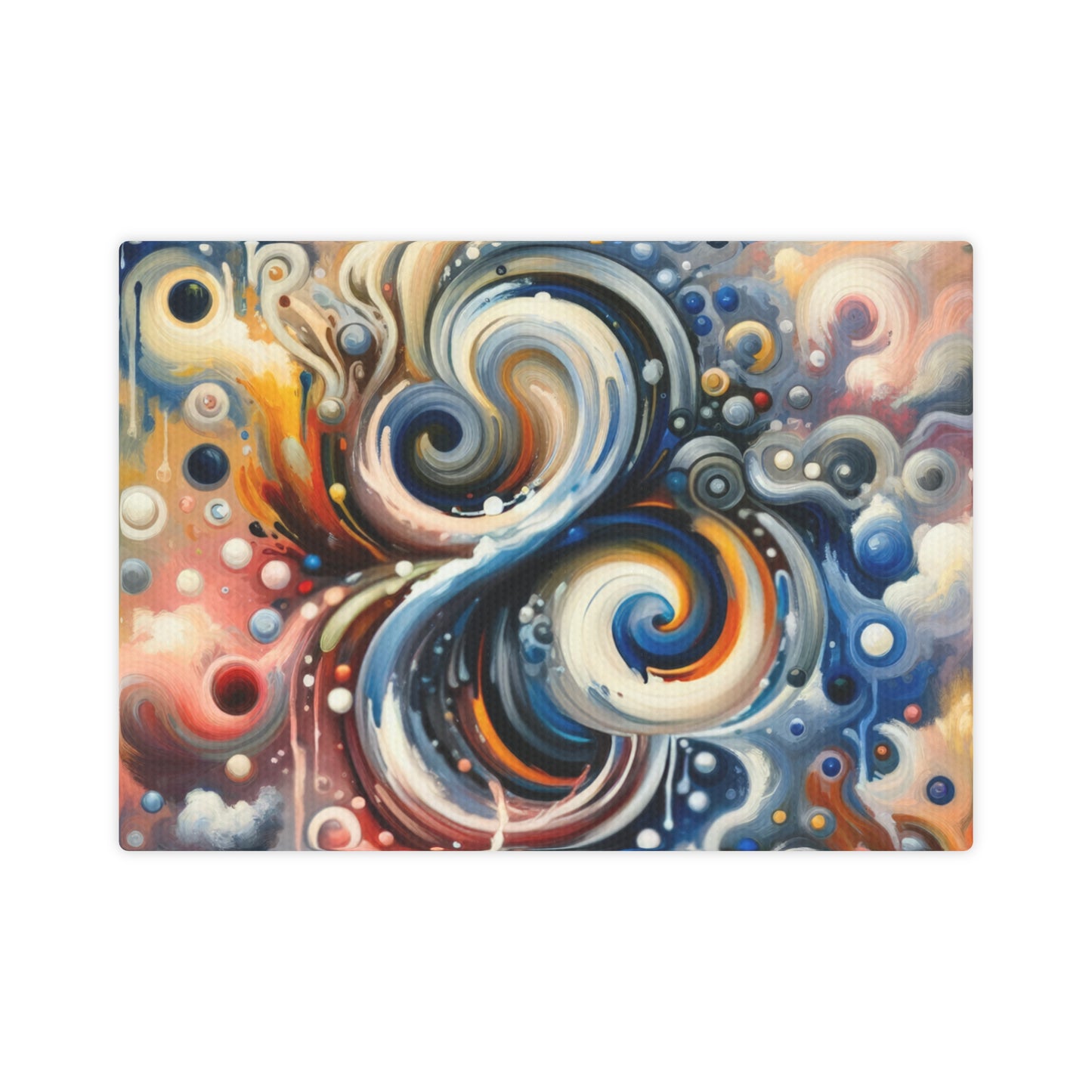 Paradoxical Embrace Tachism Canvas Photo Tile