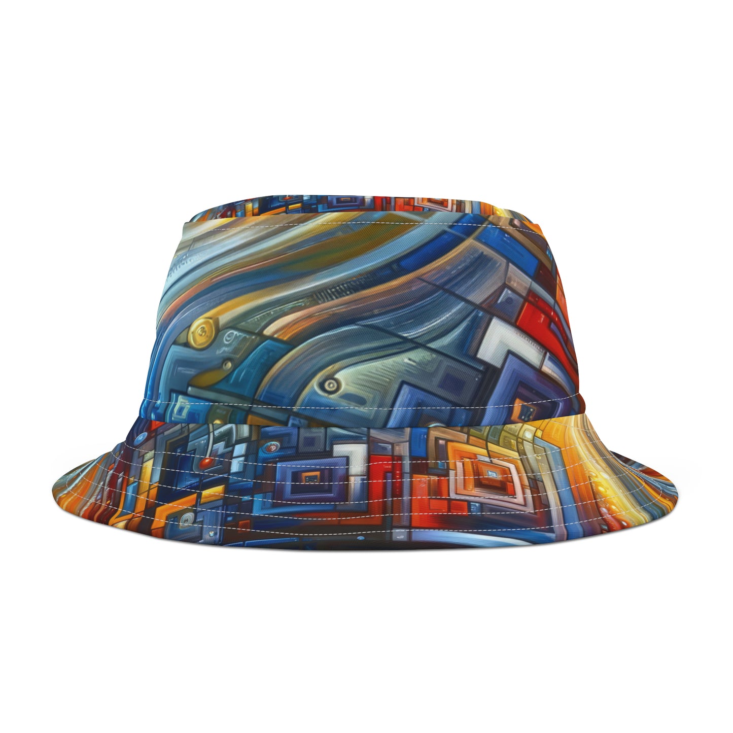 Digital Tachism Connectivity Bucket Hat (AOP)