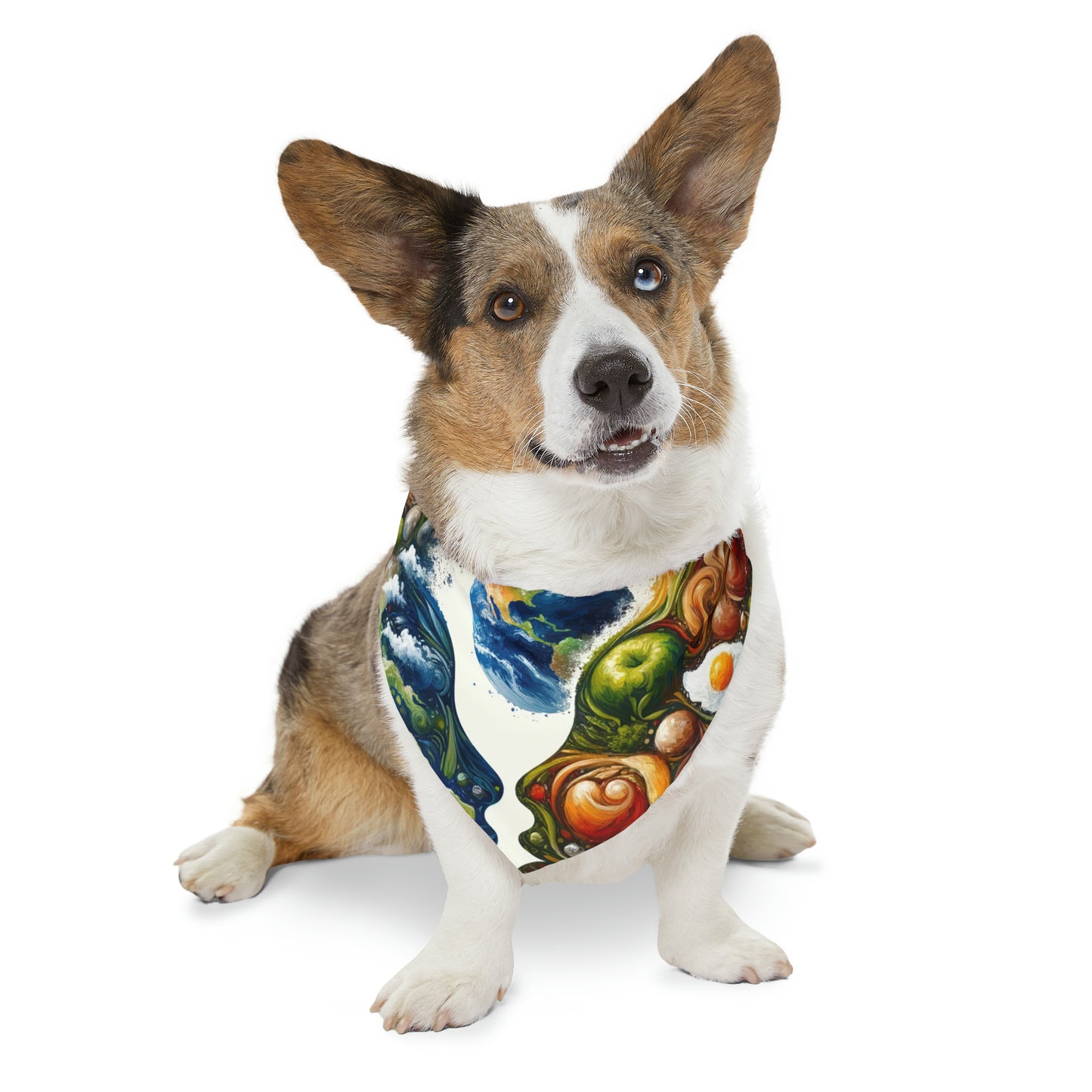 Earthly Dialogue Feast Pet Bandana Collar