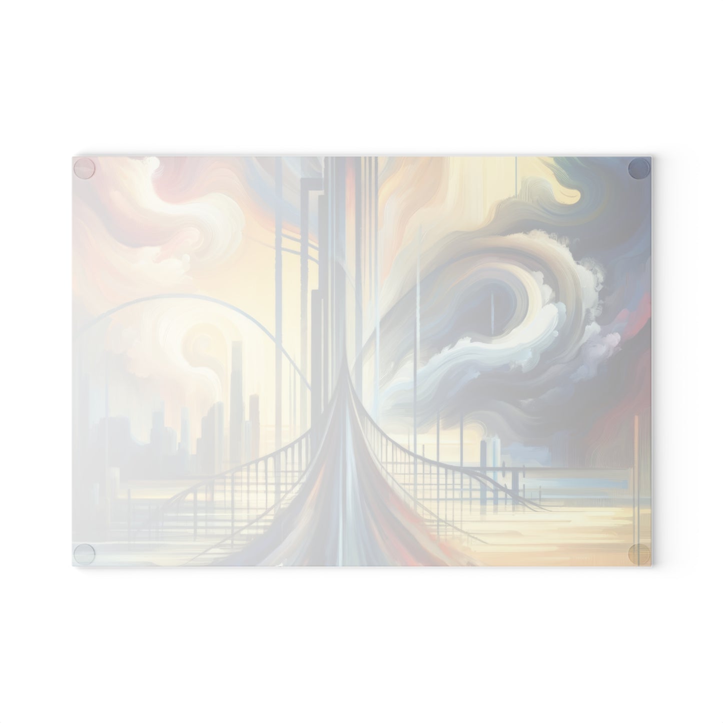 Conscious Bridge Tachism Glass Cutting Board
