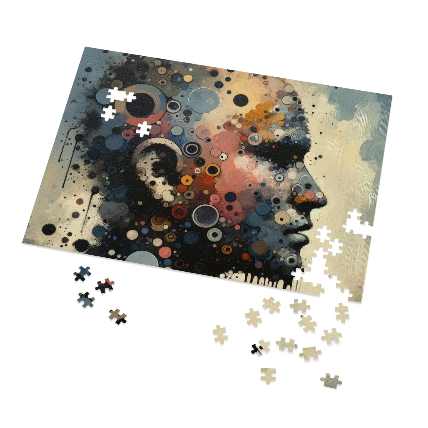 Reflective Tachism Contemplation Jigsaw Puzzle (30, 110, 252, 500,1000-Piece)