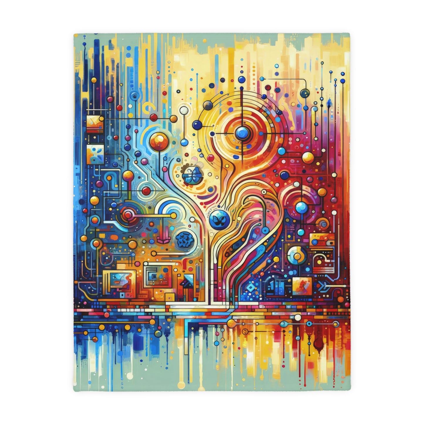 Supportive Divided Empathy Velveteen Microfiber Blanket (Two-sided print)