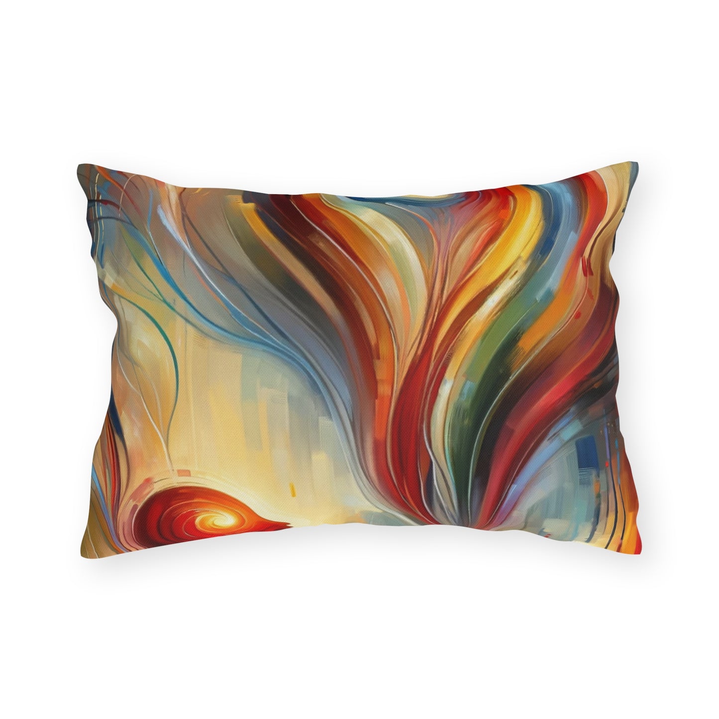 Empathetic Spiral Dialogue Outdoor Pillows