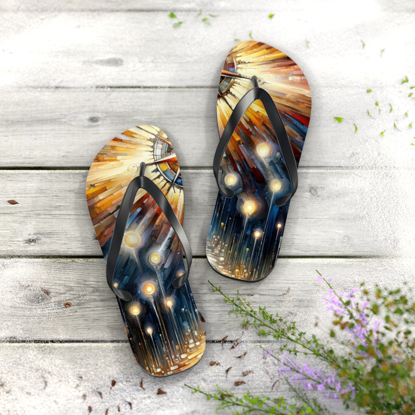 Wisdom Compass Journey Flip Flops