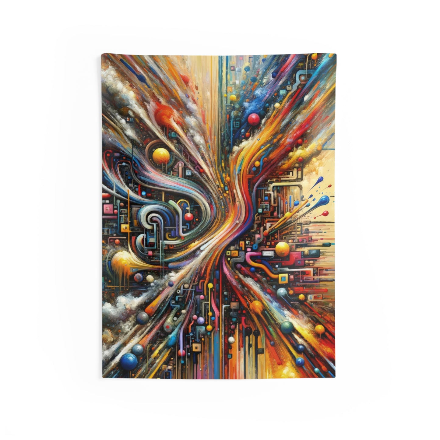 Information Bottleneck Cascade Indoor Wall Tapestries