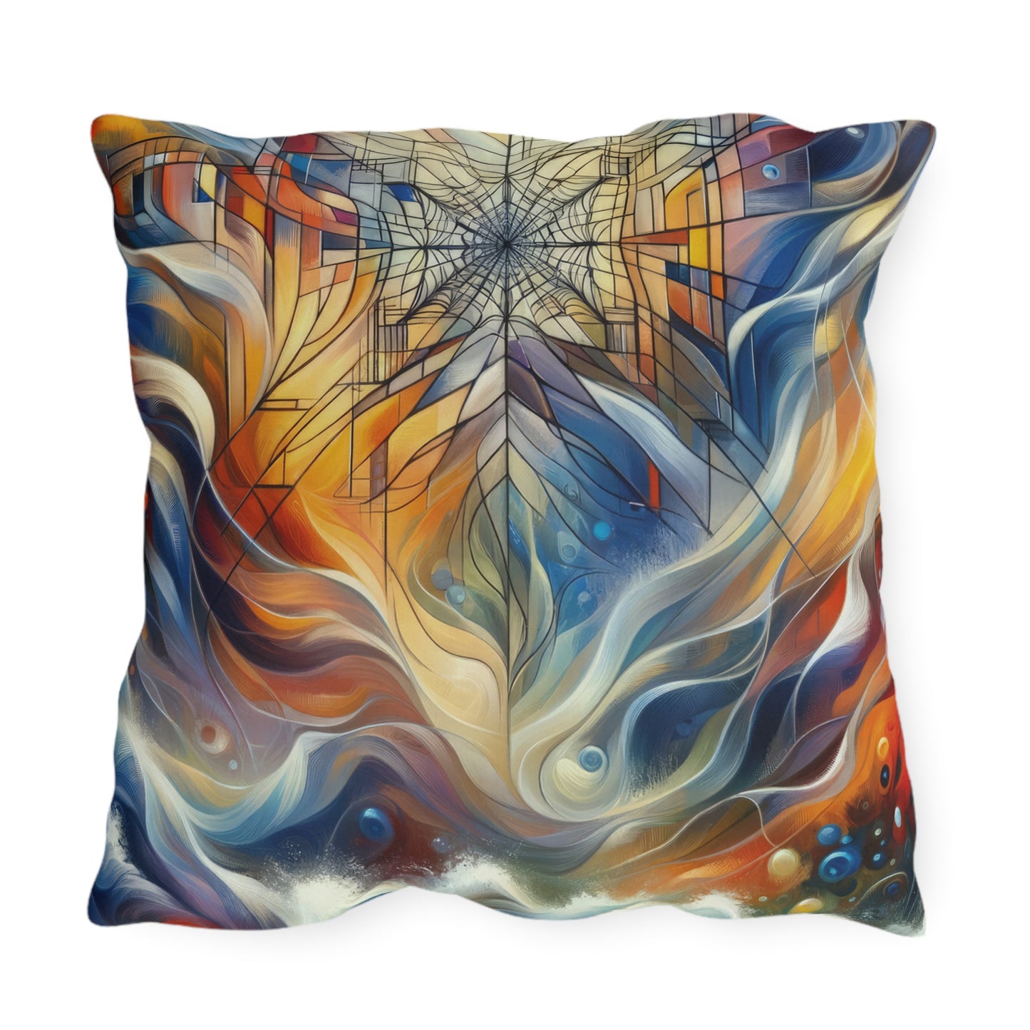 Weaving Renewal Web Outdoor Pillows