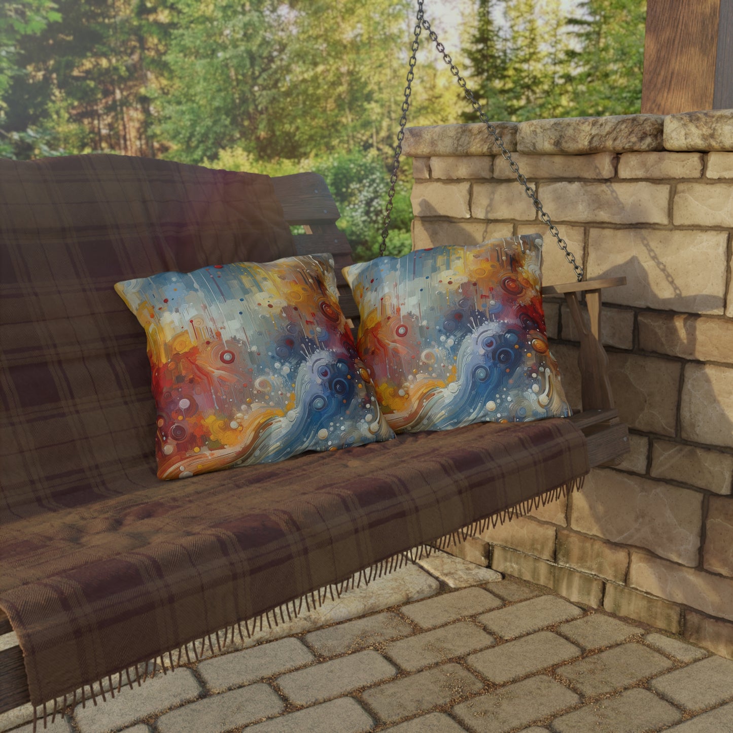 Joyous Effortless Exhale Outdoor Pillows
