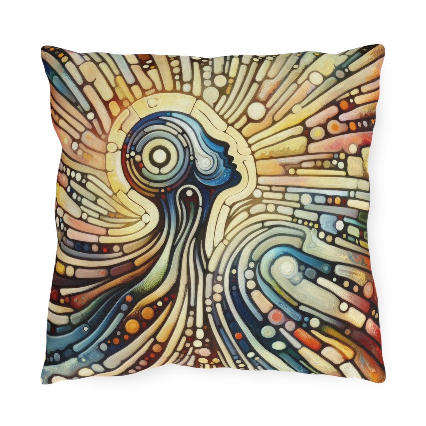Inner Mosaic Kindness Outdoor Pillows