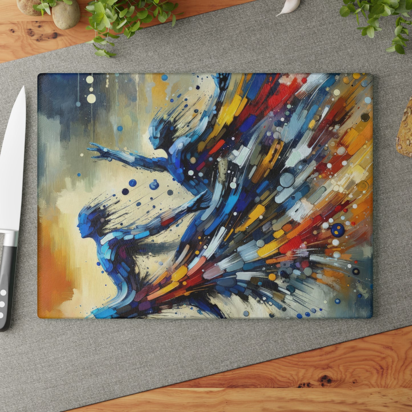 Empowering Mastery Cascade Glass Cutting Board