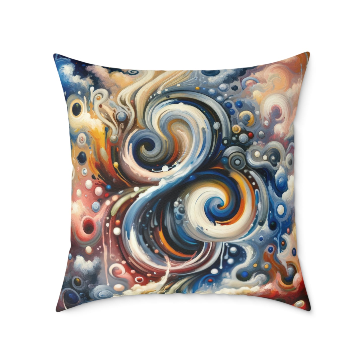 Paradoxical Embrace Tachism Spun Polyester Pillow