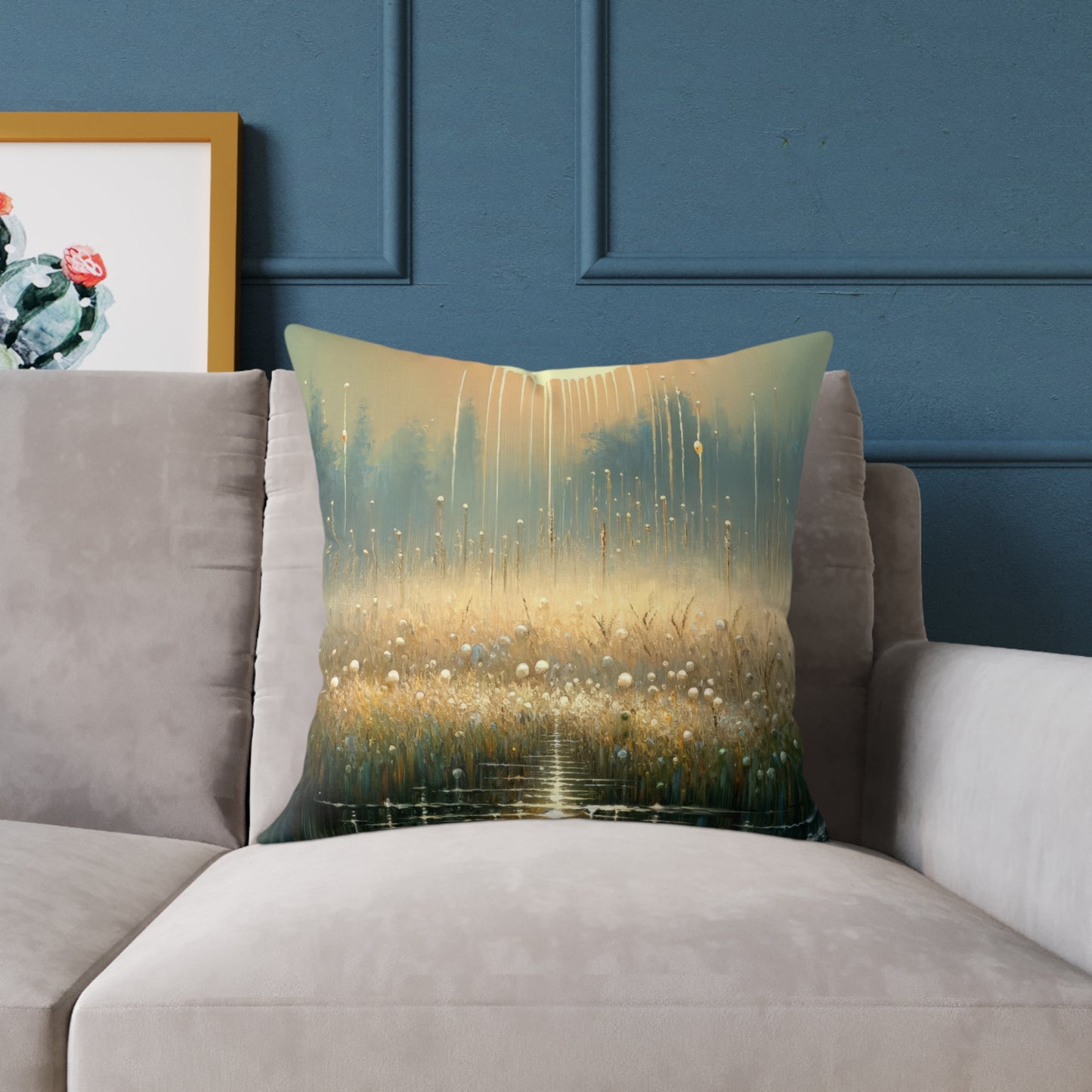 Observant Delicacy Heart Spun Polyester Pillow