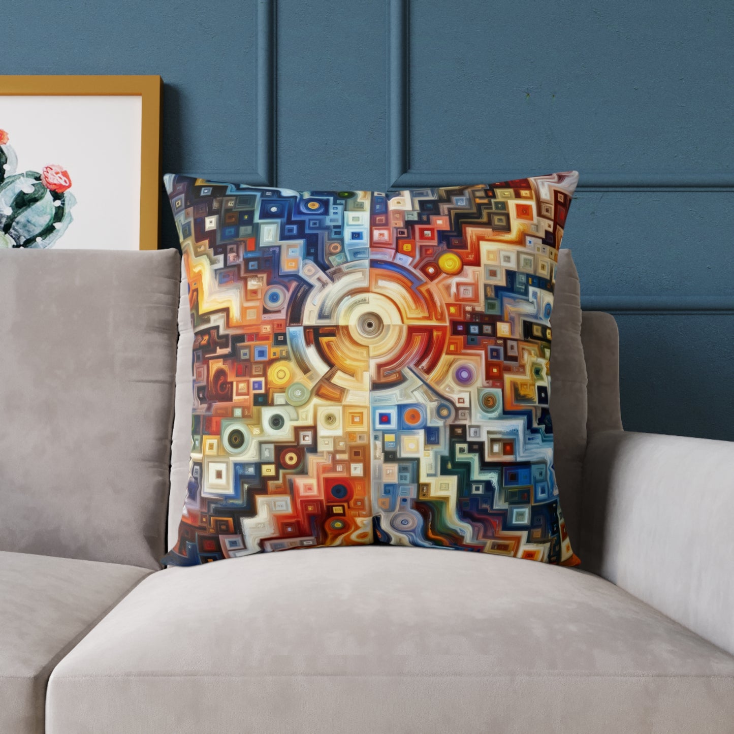 Essence Kaleidoscope Tapestry Spun Polyester Pillow