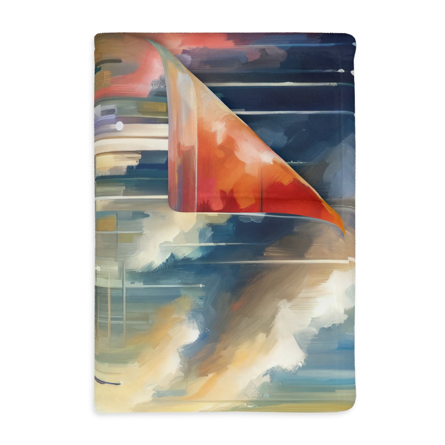 Urban Flow Interconnectedness Velveteen Microfiber Blanket (Two-sided print)