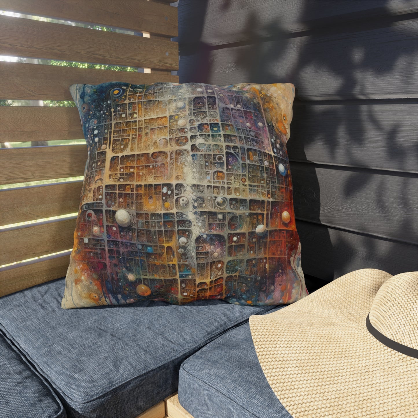 Integral Harmony Existence Outdoor Pillows