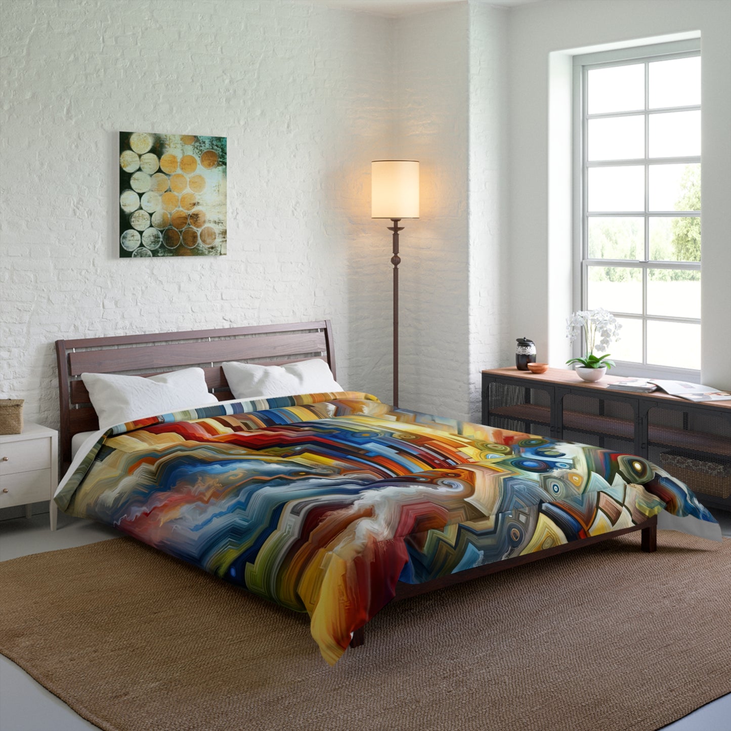 Unity Abstract Vibrancy Comforter
