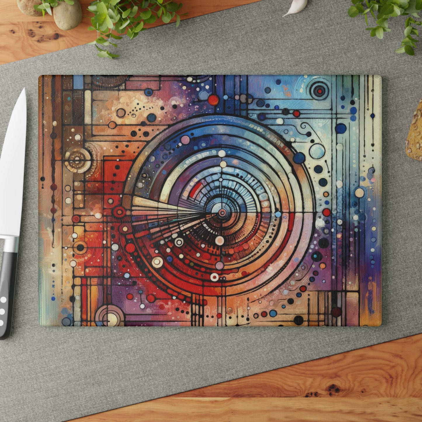 Rituals Over Routines Glass Cutting Board