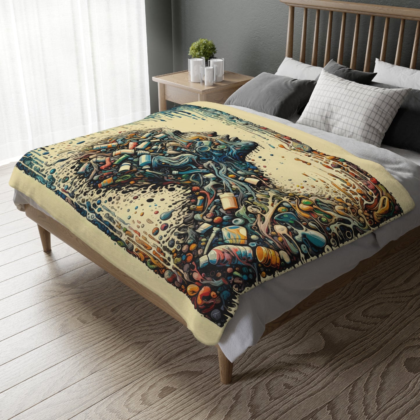 Rethinking Consumption Transformation Velveteen Microfiber Blanket (Two-sided print)