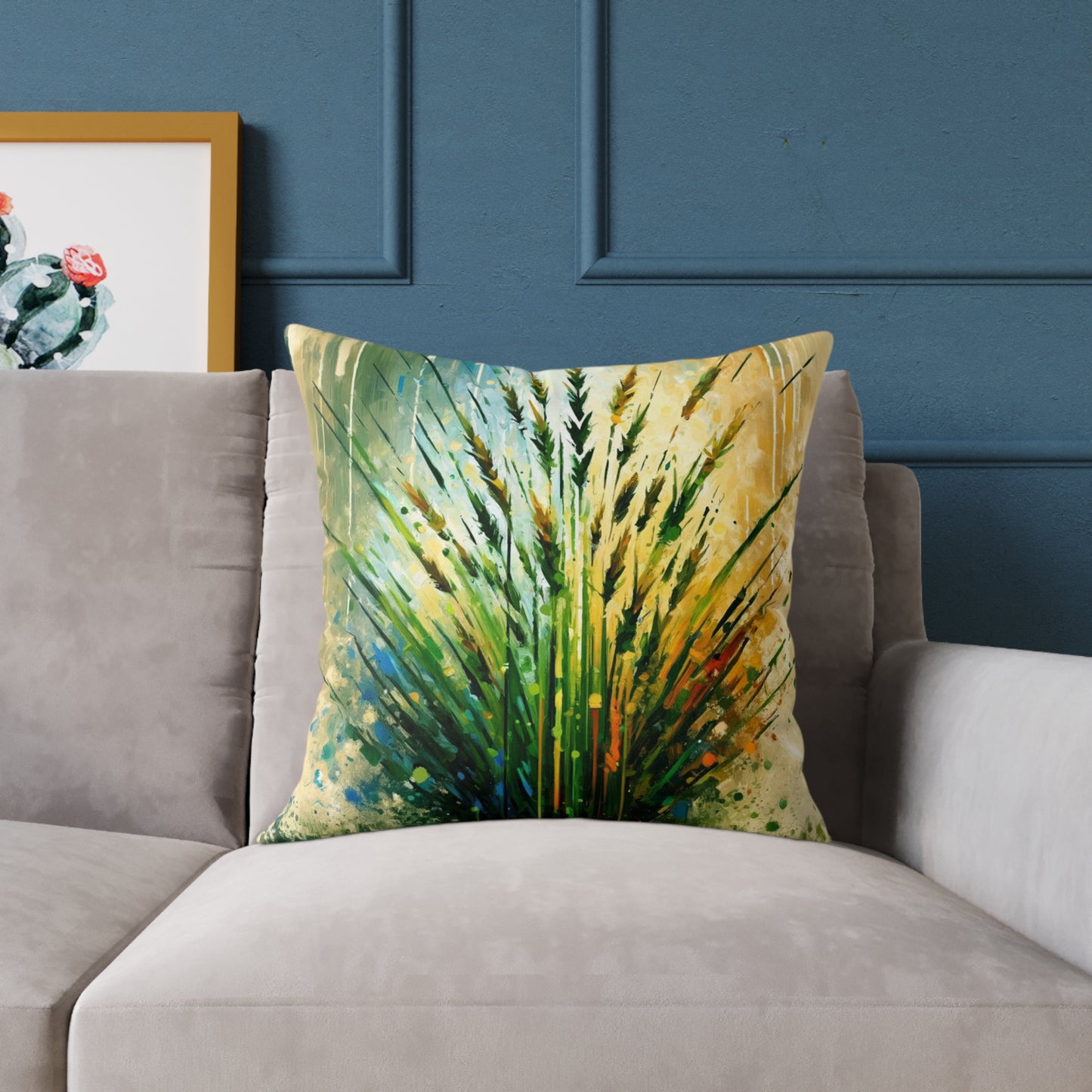 Grass Testament Change Spun Polyester Pillow