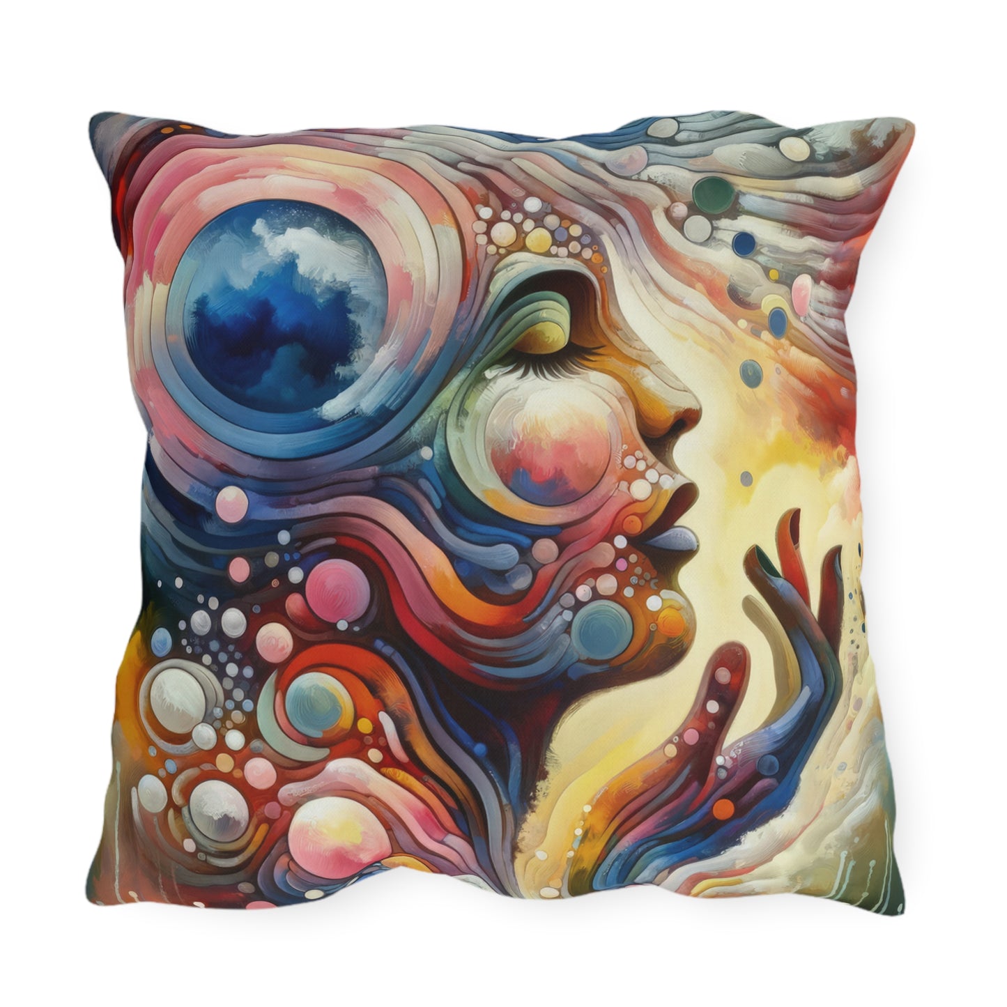 Mindful Melody Harmony Outdoor Pillows