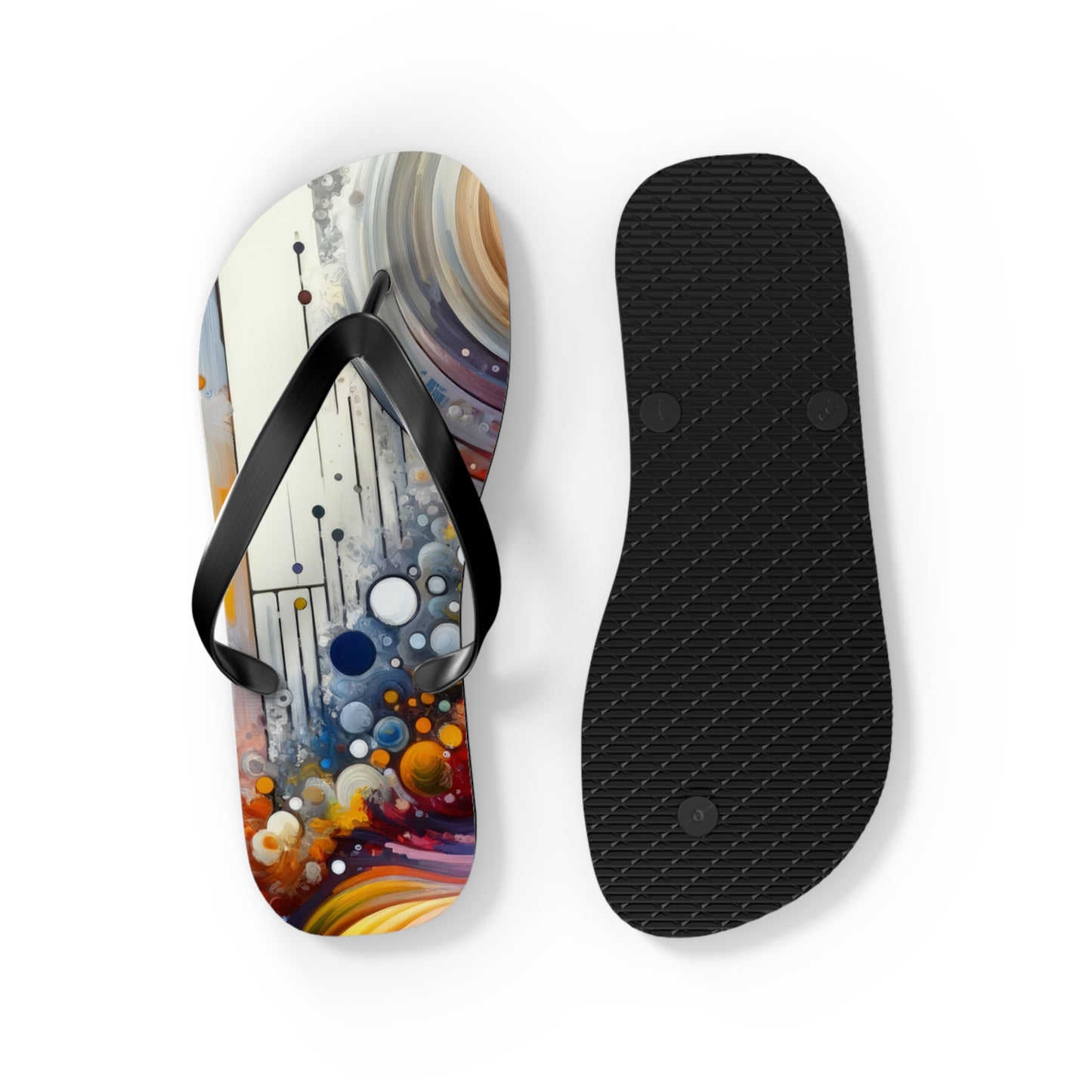 Harmonic Swirl Elegance Flip Flops