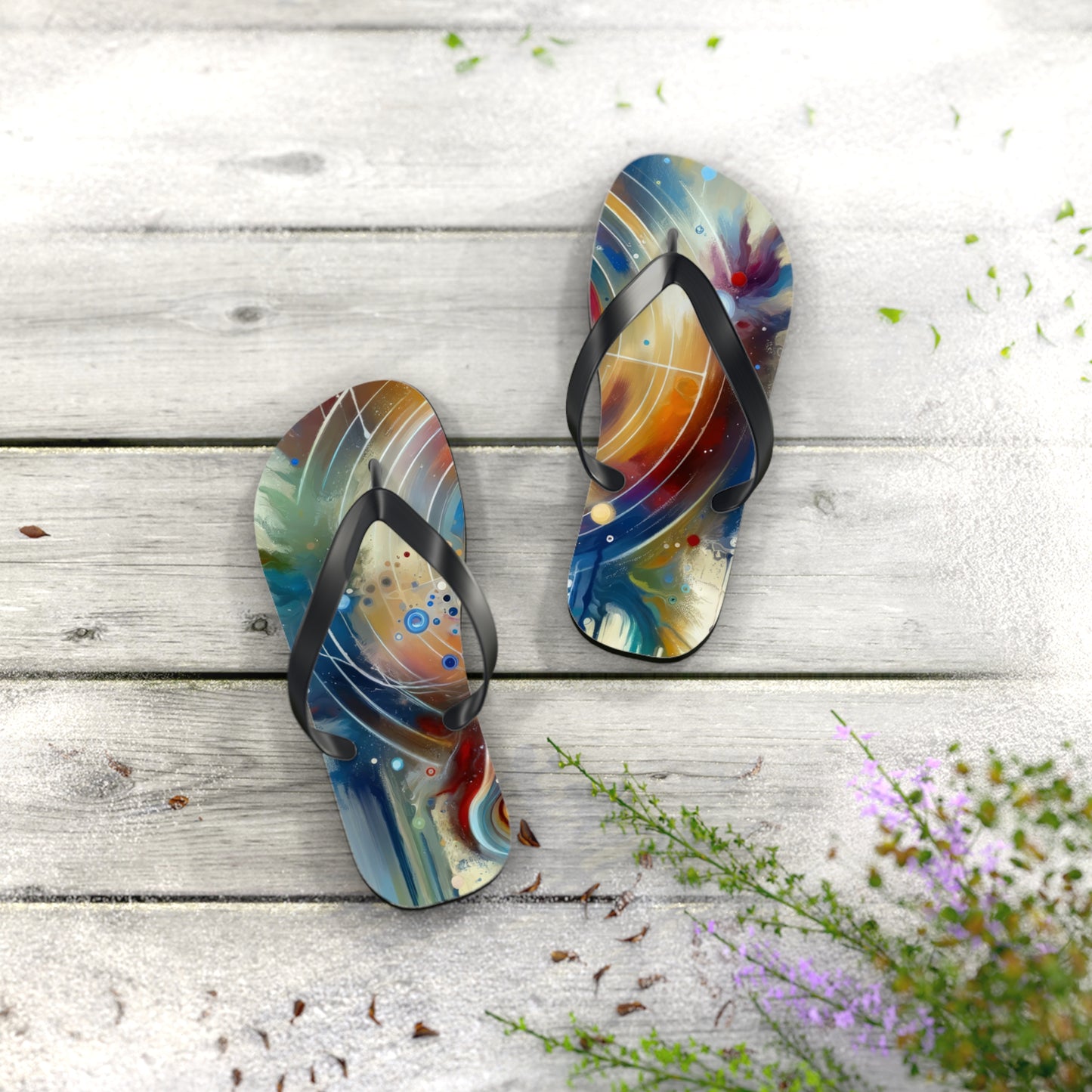 Unified Heart Awakening Flip Flops