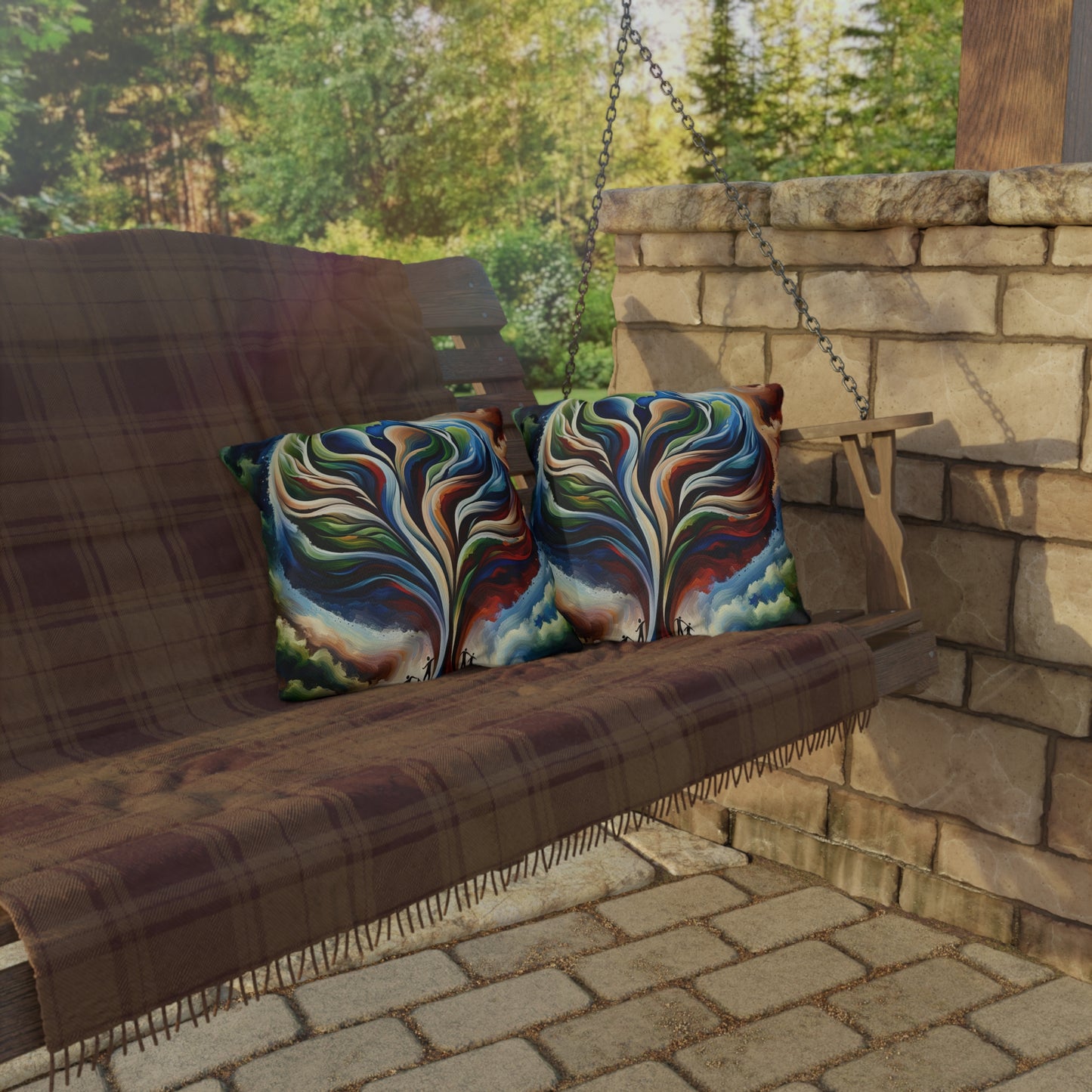 Interconnected Earth Advocates Outdoor Pillows
