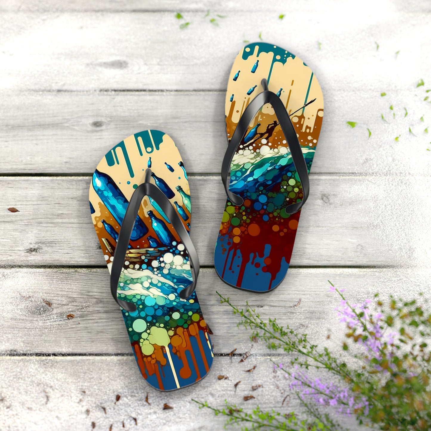 Oceanic Bottle Rescue Flip Flops