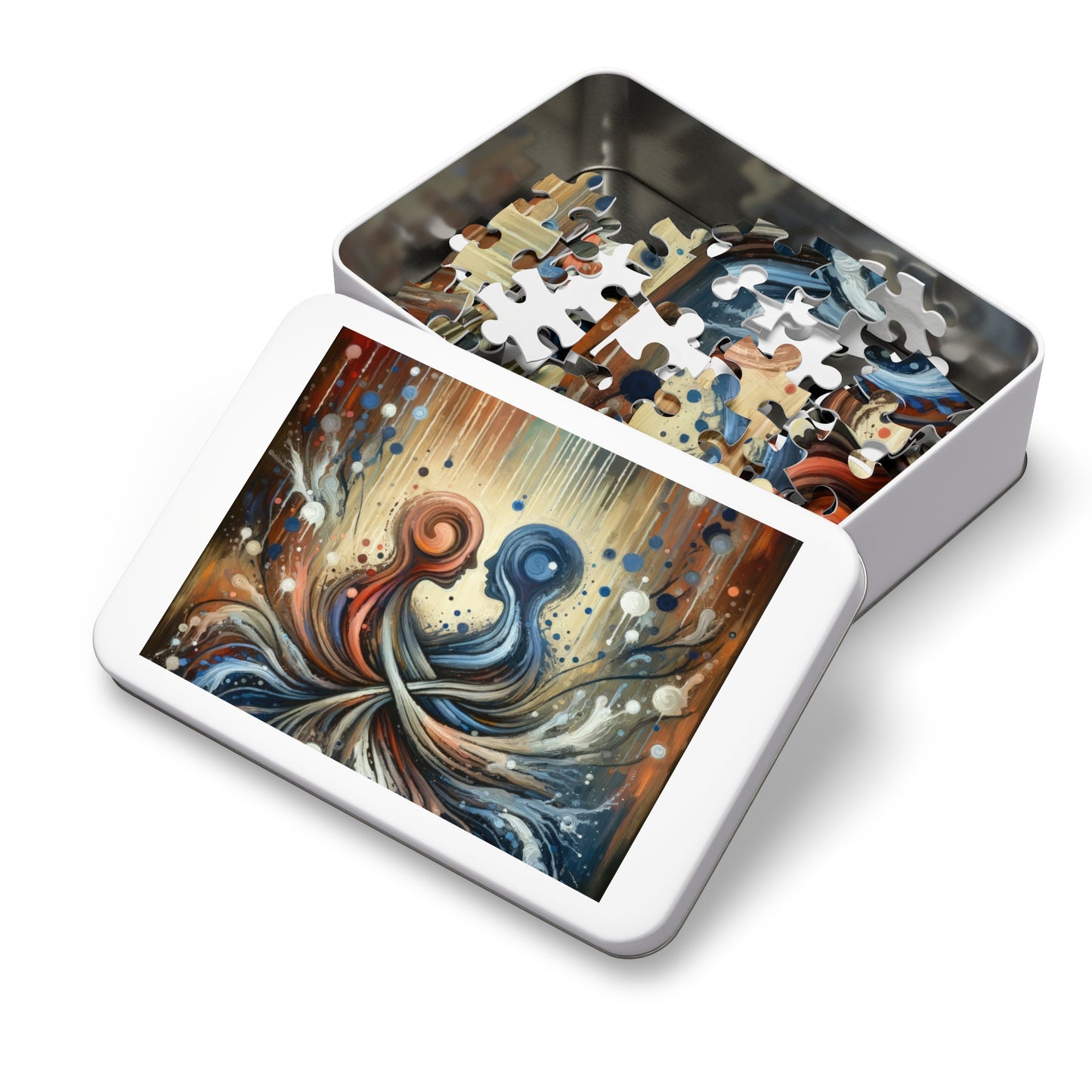 Empathic Connection Tachism Jigsaw Puzzle (30, 110, 252, 500,1000-Piece)