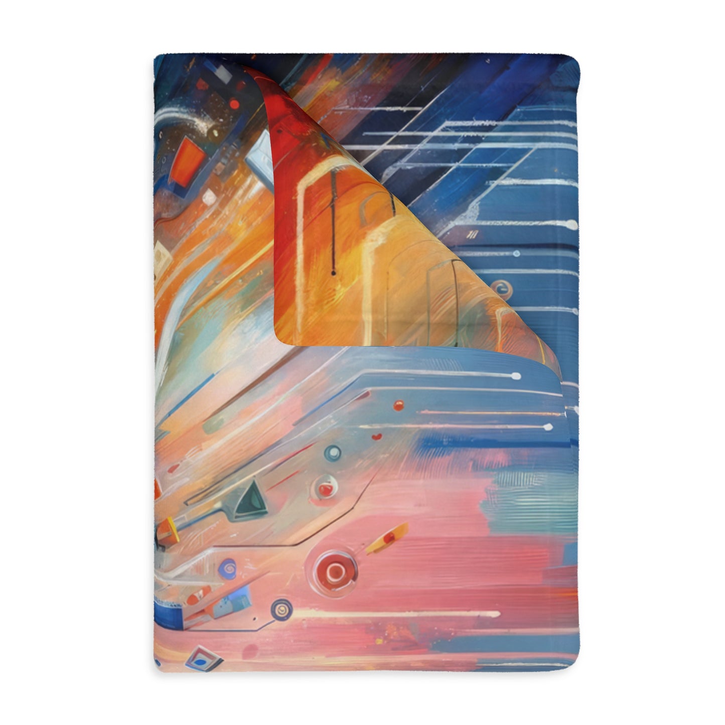 Empowerment Through Technology Velveteen Microfiber Blanket (Two-sided print)