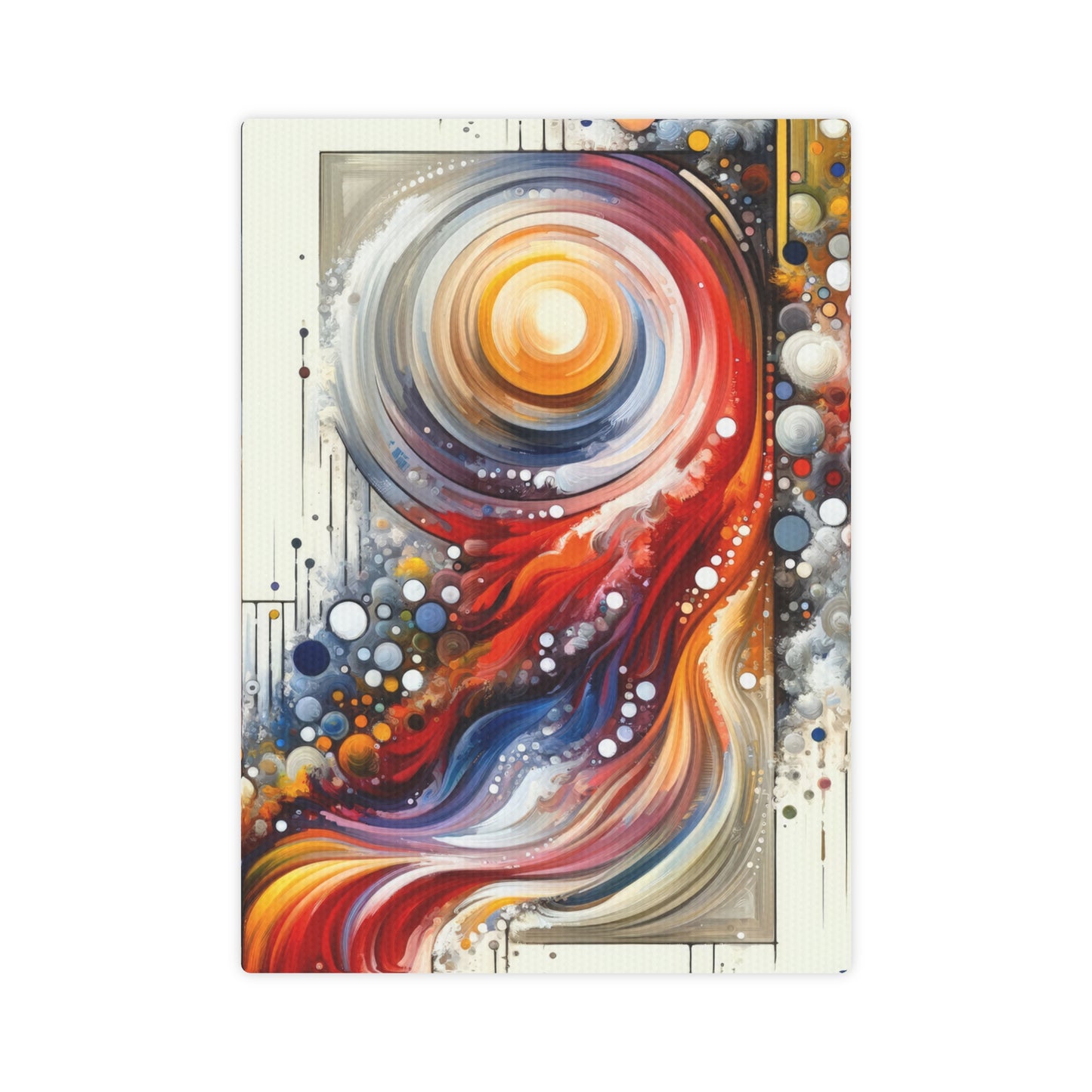 Harmonic Swirl Elegance Canvas Photo Tile