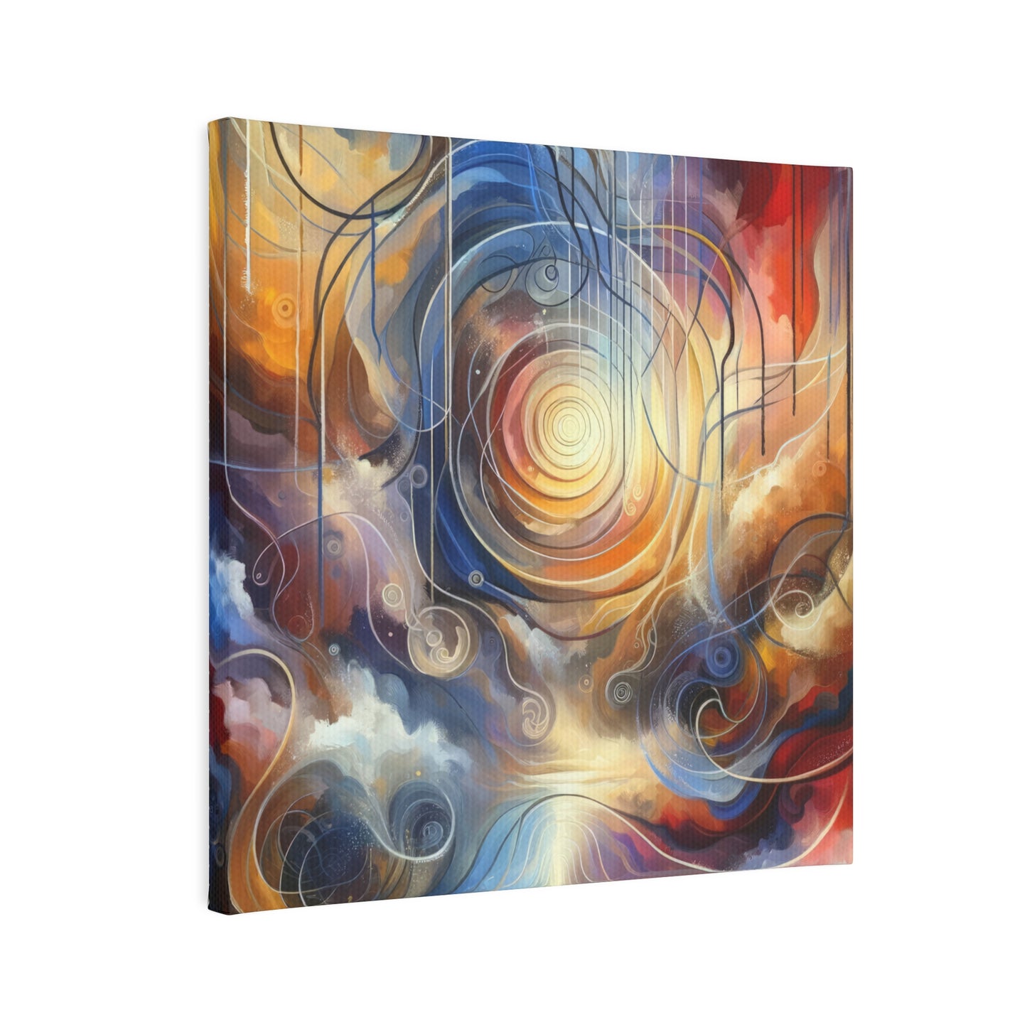 Presence Anchored Tachism Canvas Photo Tile
