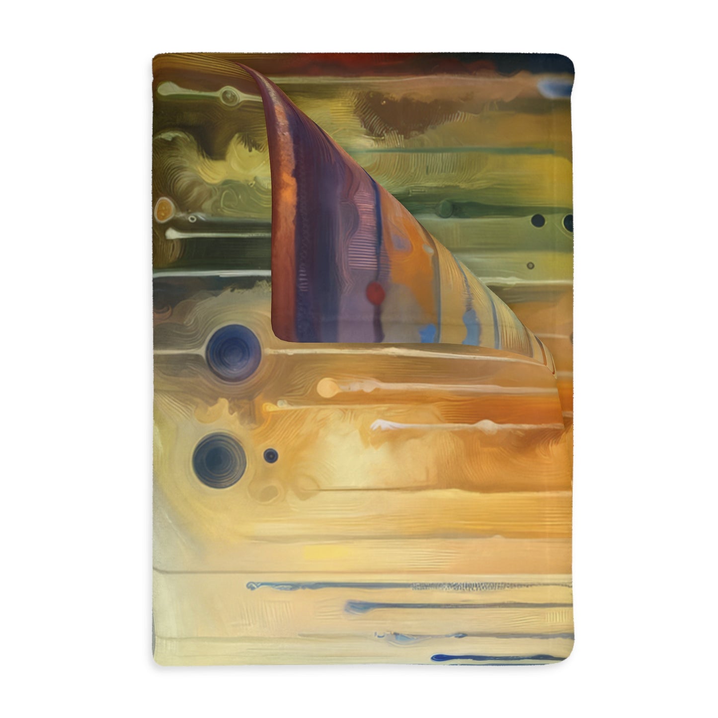 Reflective Oneness Healing Velveteen Microfiber Blanket (Two-sided print)
