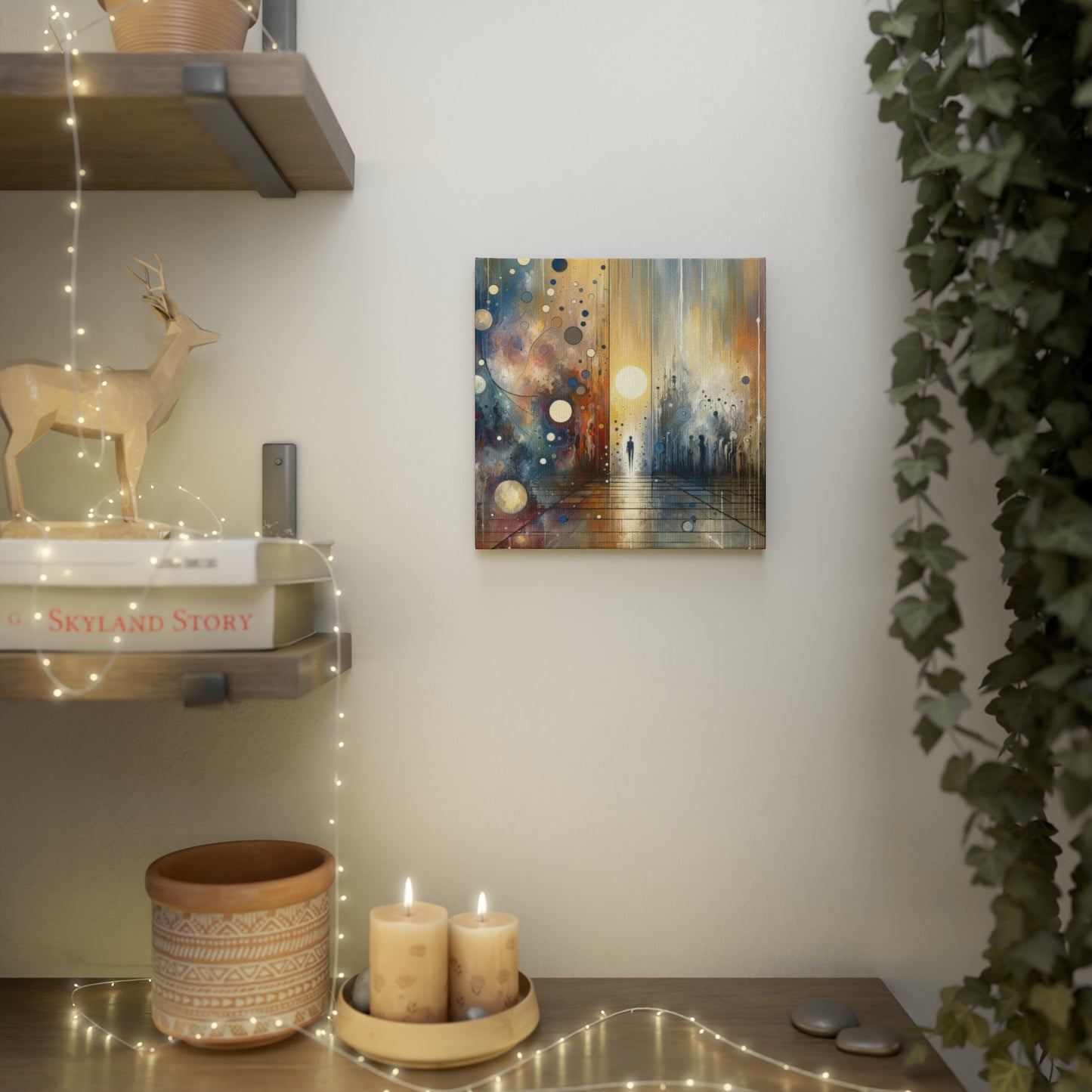 Stillness Transition Abstract Canvas Photo Tile