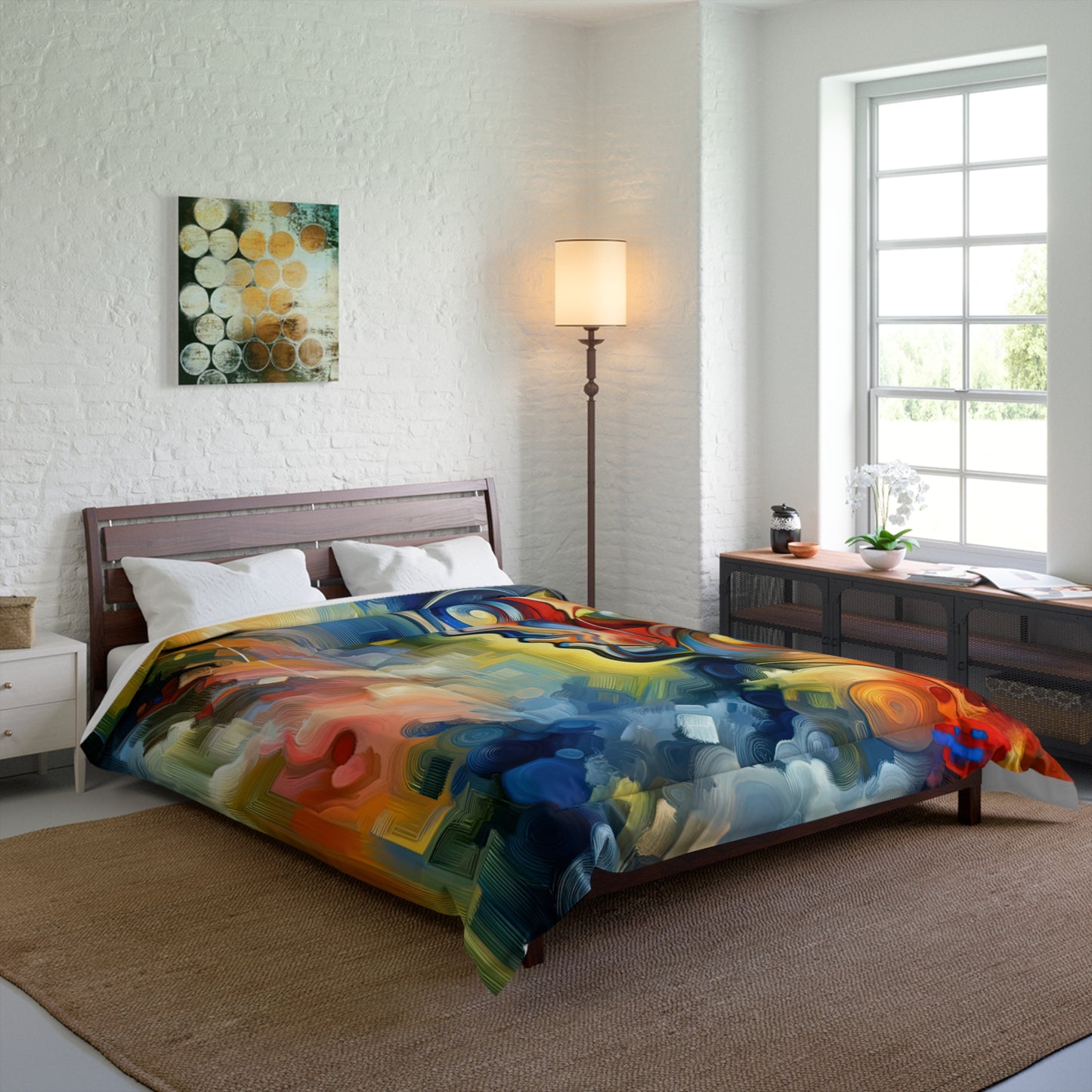 Emotional Perception Abstract Comforter