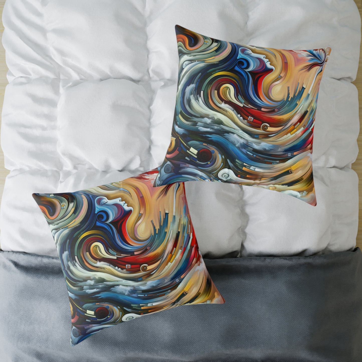 Gratitude Melodic Transformation Spun Polyester Pillow